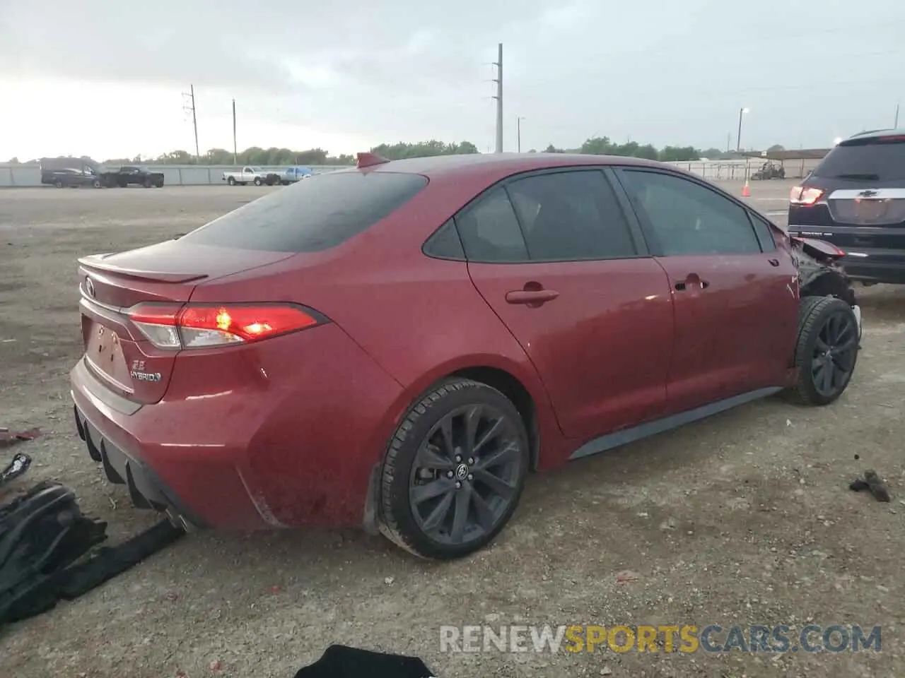3 fotografías del automóvil dañado JTDBCMFE3PJ003604 TOYOTA COROLLA 2023