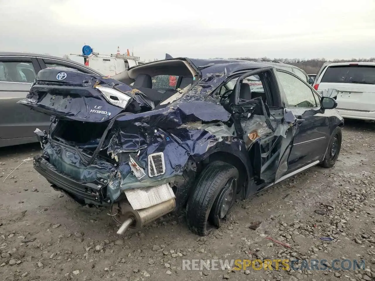 3 fotografías del automóvil dañado JTDBCMFE3PJ004946 TOYOTA COROLLA 2023