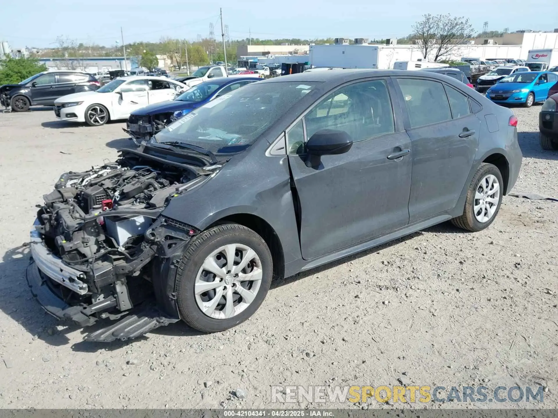 2 fotografías del automóvil dañado JTDBCMFE4P3017306 TOYOTA COROLLA 2023
