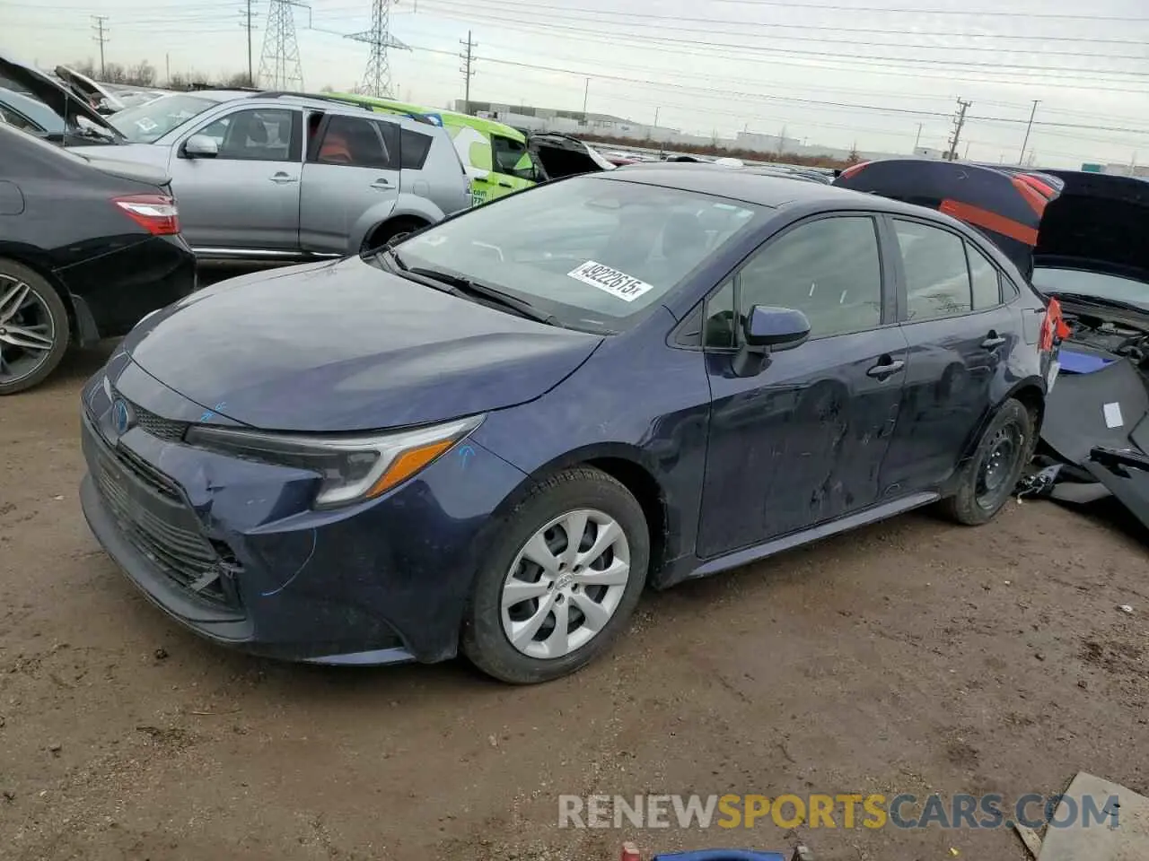 1 fotografías del automóvil dañado JTDBCMFE4PJ008472 TOYOTA COROLLA 2023