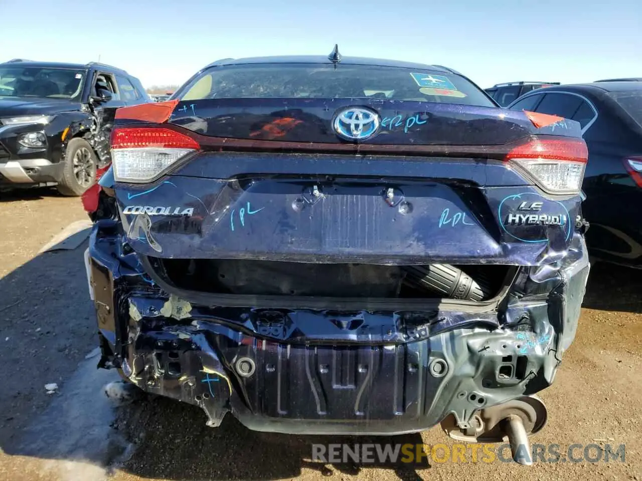6 fotografías del automóvil dañado JTDBCMFE4PJ008472 TOYOTA COROLLA 2023