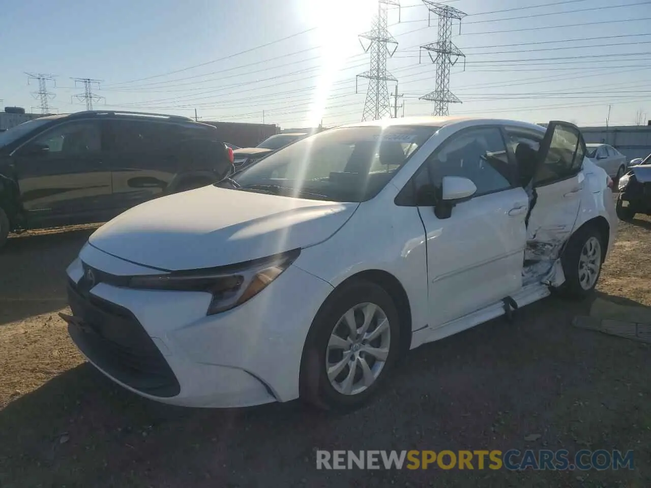 1 fotografías del automóvil dañado JTDBCMFE5P3010350 TOYOTA COROLLA 2023