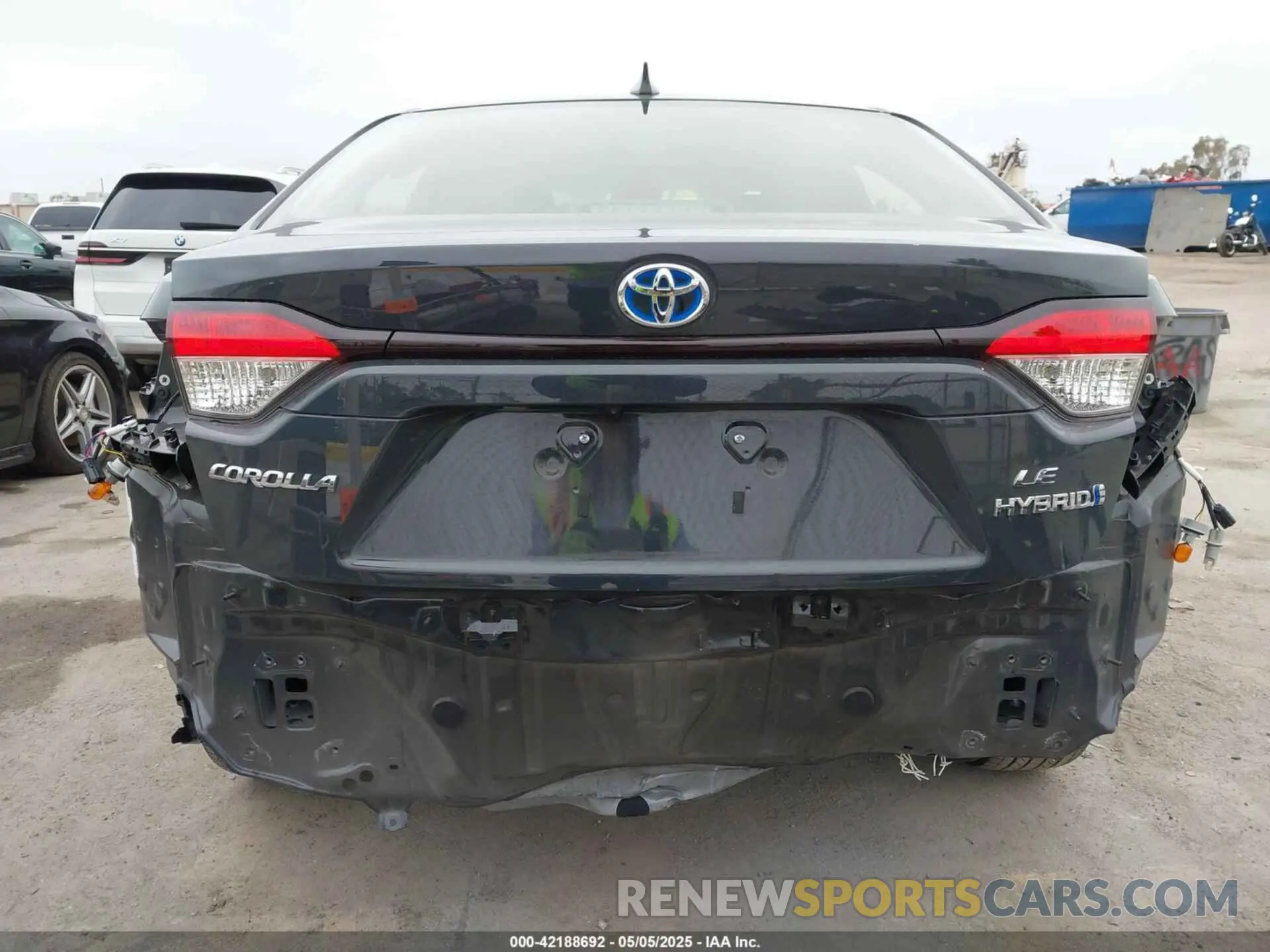 6 fotografías del automóvil dañado JTDBCMFE5P3024121 TOYOTA COROLLA 2023