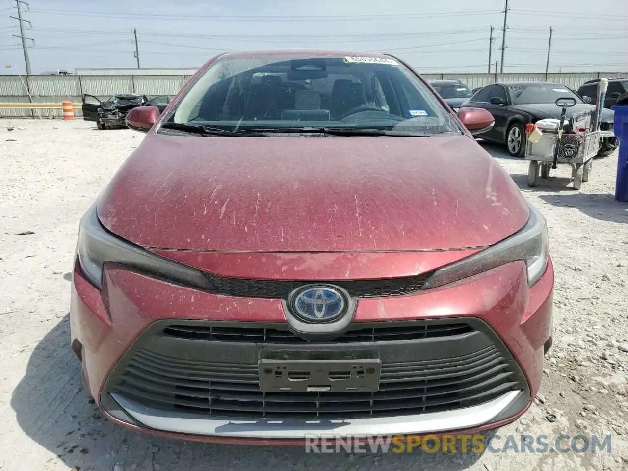 5 fotografías del automóvil dañado JTDBCMFE5PJ006052 TOYOTA COROLLA 2023