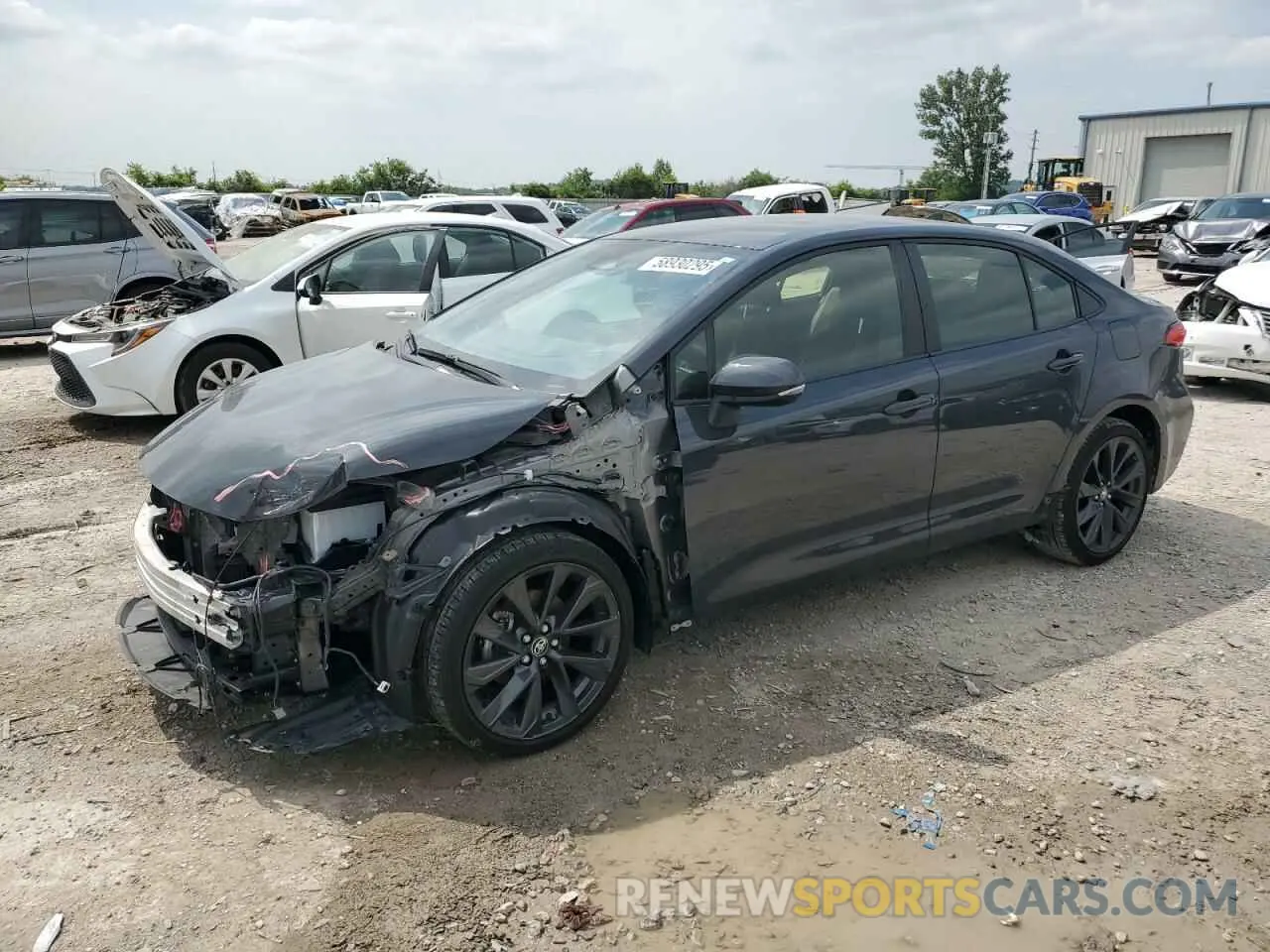 1 fotografías del automóvil dañado JTDBCMFE6P3020126 TOYOTA COROLLA 2023