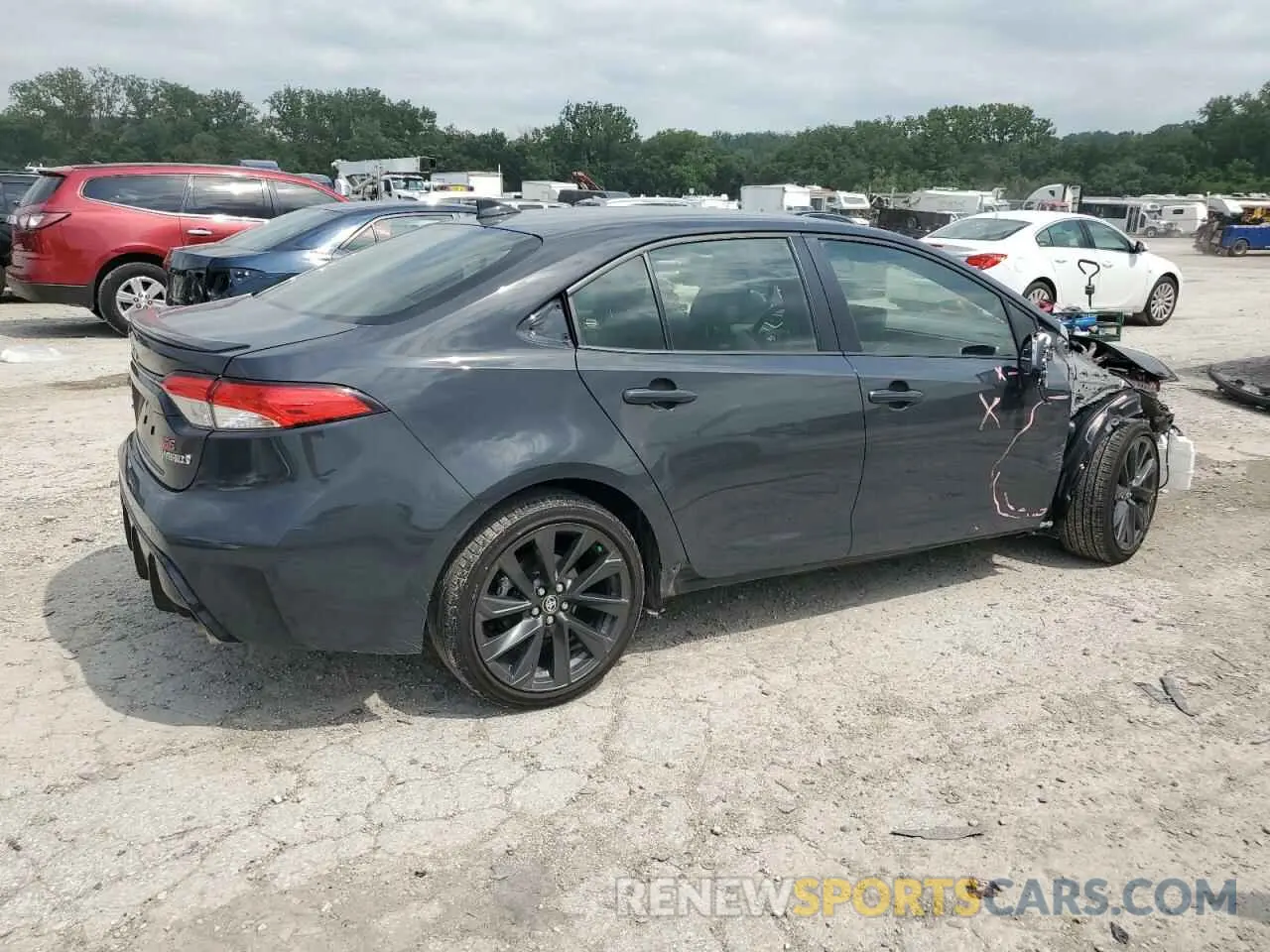 3 fotografías del automóvil dañado JTDBCMFE6P3020126 TOYOTA COROLLA 2023