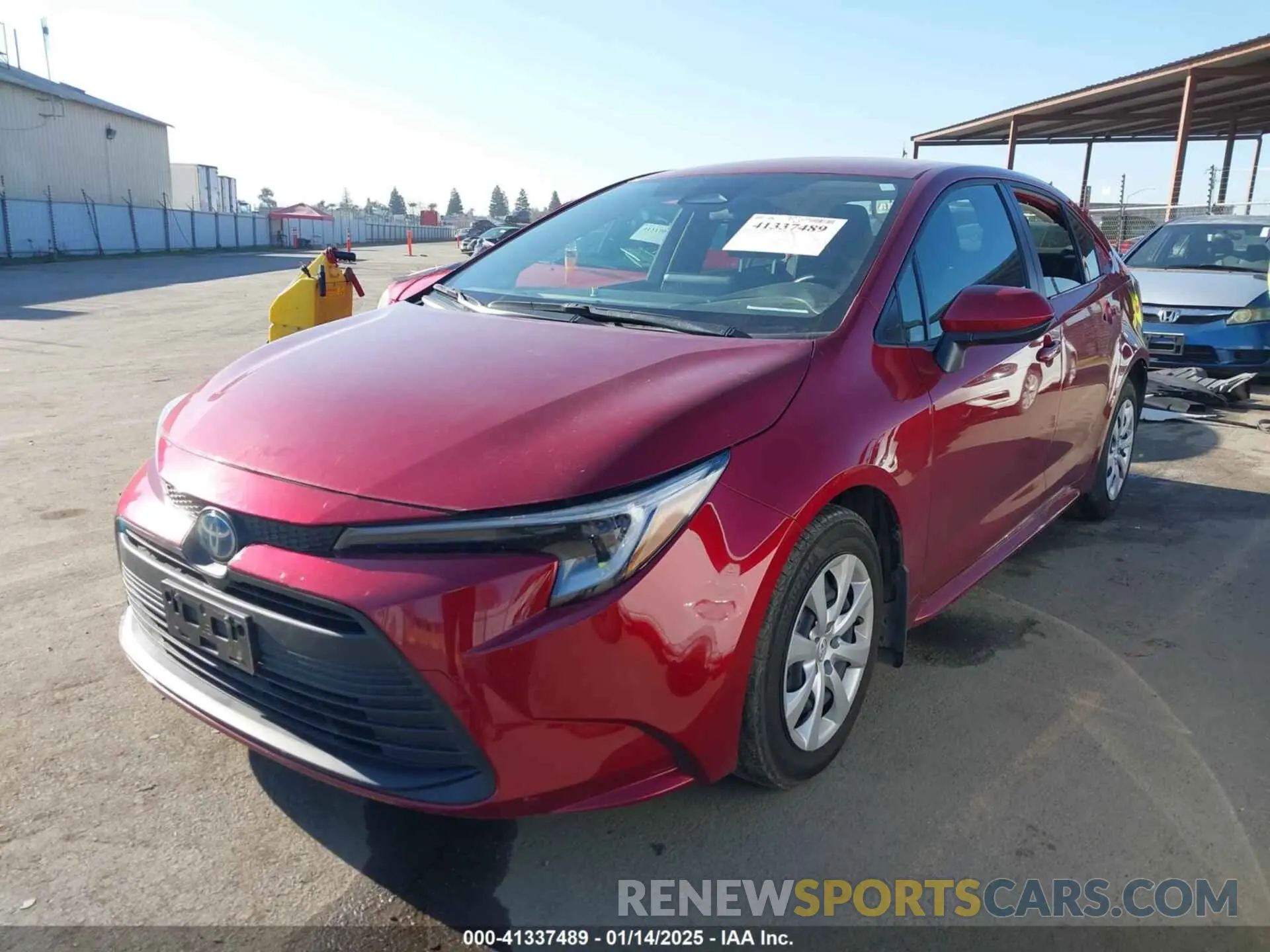 2 fotografías del automóvil dañado JTDBCMFE6PJ005248 TOYOTA COROLLA 2023