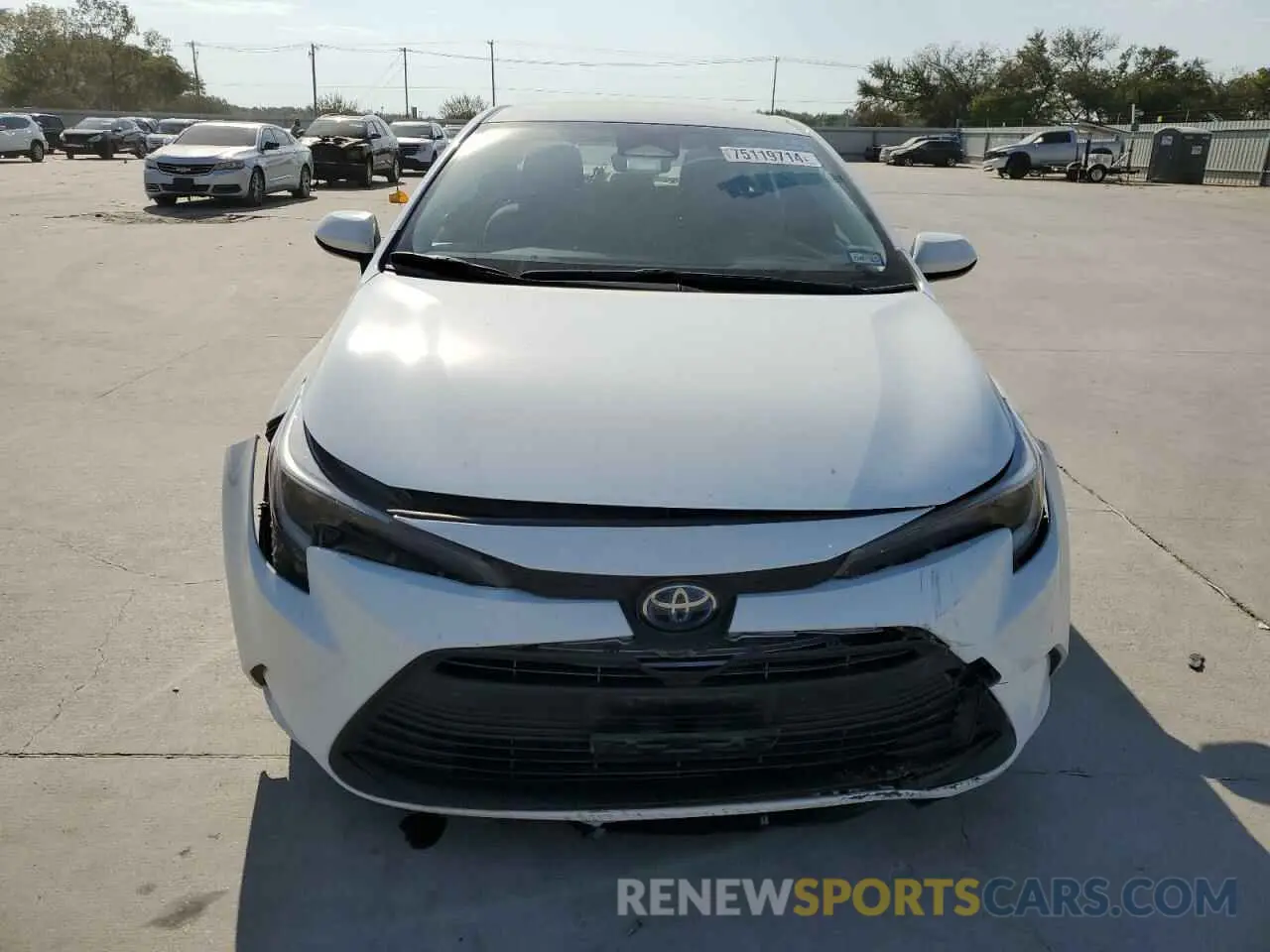 5 fotografías del automóvil dañado JTDBCMFE7P3016781 TOYOTA COROLLA 2023
