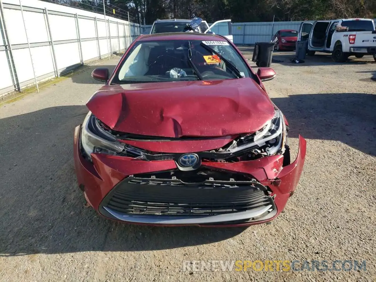 5 fotografías del automóvil dañado JTDBCMFE7PJ002567 TOYOTA COROLLA 2023