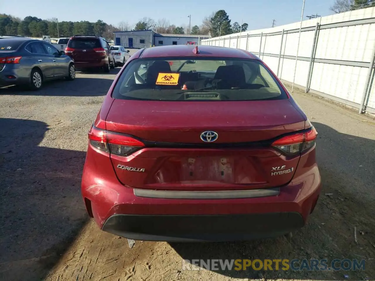6 fotografías del automóvil dañado JTDBCMFE7PJ002567 TOYOTA COROLLA 2023