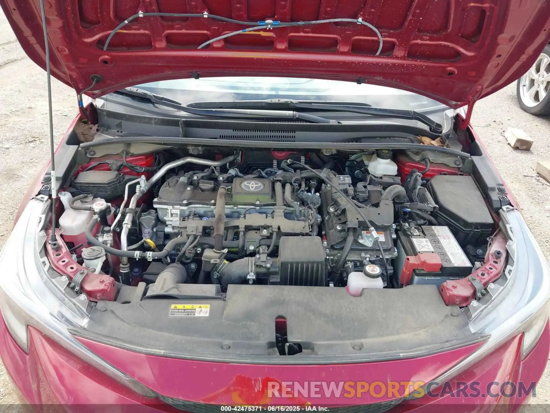 10 fotografías del automóvil dañado JTDBCMFE7PJ007252 TOYOTA COROLLA 2023