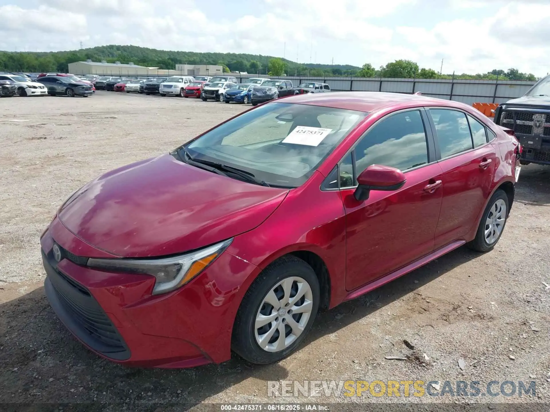 2 fotografías del automóvil dañado JTDBCMFE7PJ007252 TOYOTA COROLLA 2023