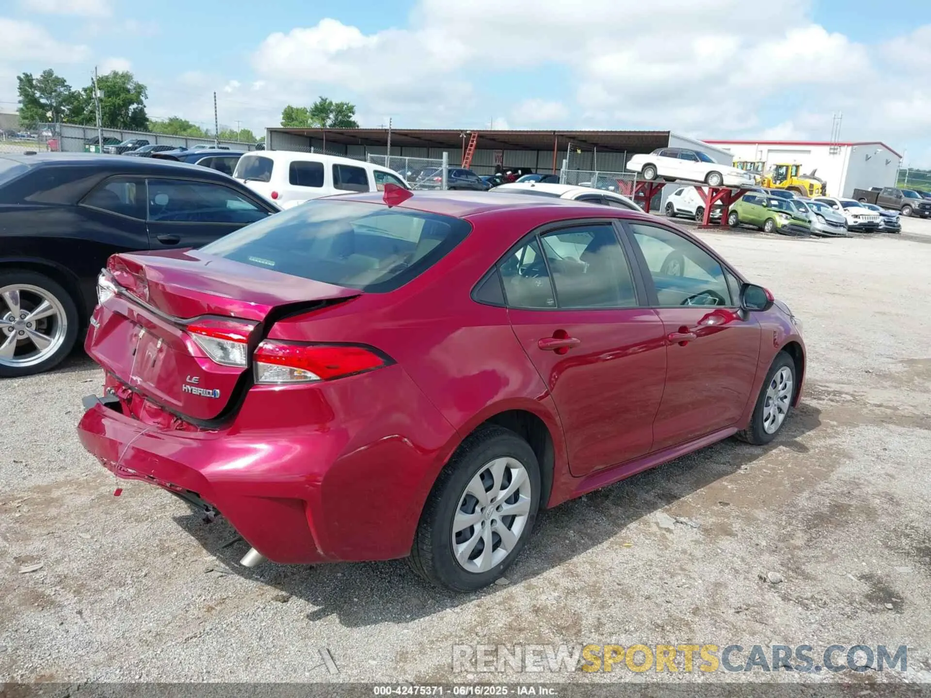 4 fotografías del automóvil dañado JTDBCMFE7PJ007252 TOYOTA COROLLA 2023