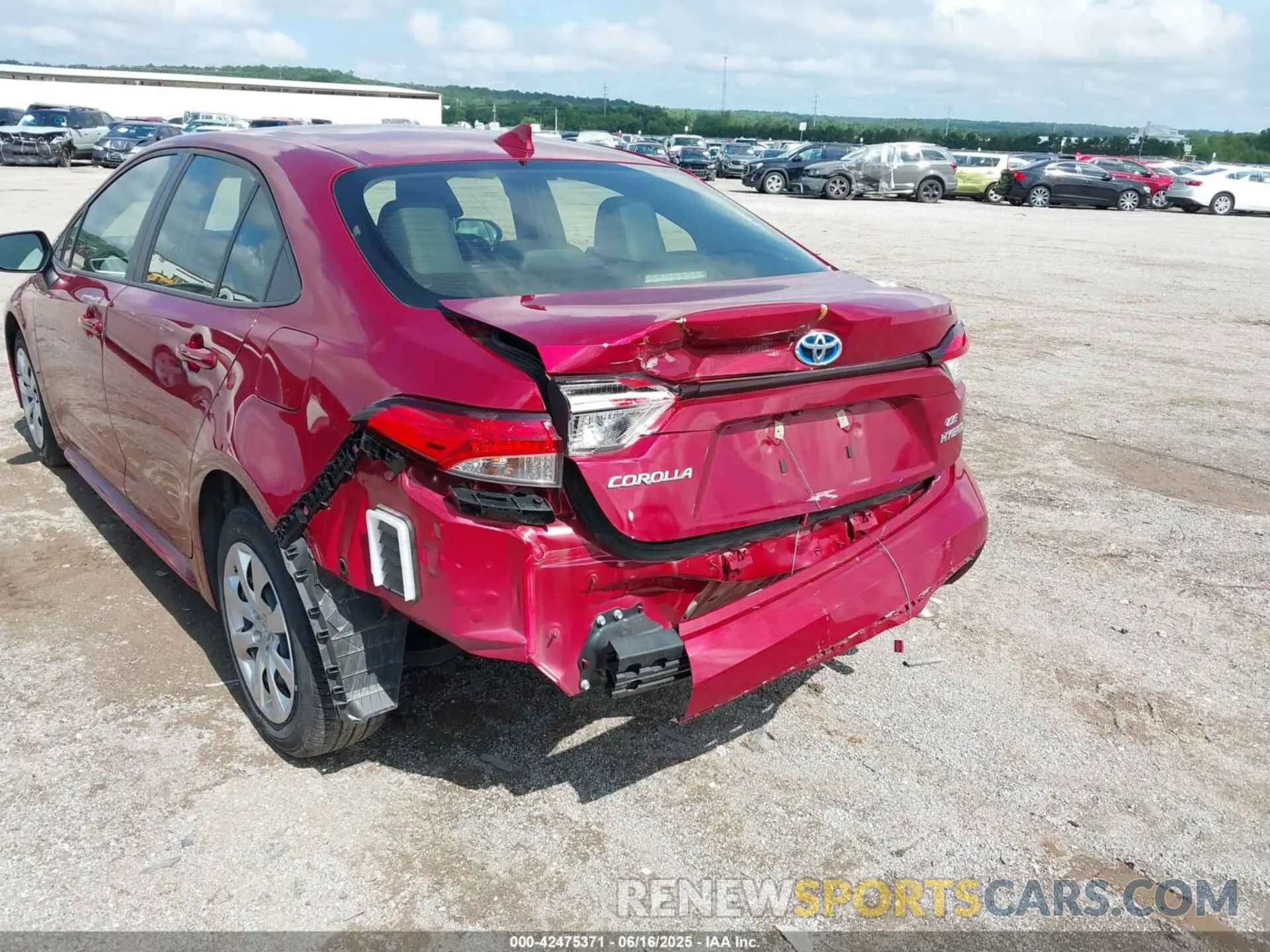 6 fotografías del automóvil dañado JTDBCMFE7PJ007252 TOYOTA COROLLA 2023