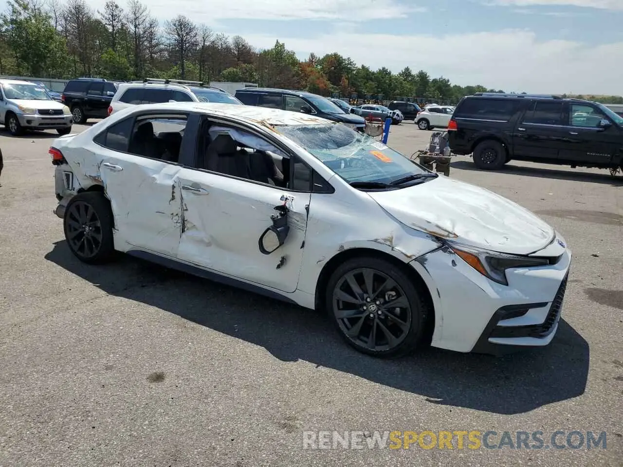 4 fotografías del automóvil dañado JTDBCMFE7PJ014525 TOYOTA COROLLA 2023