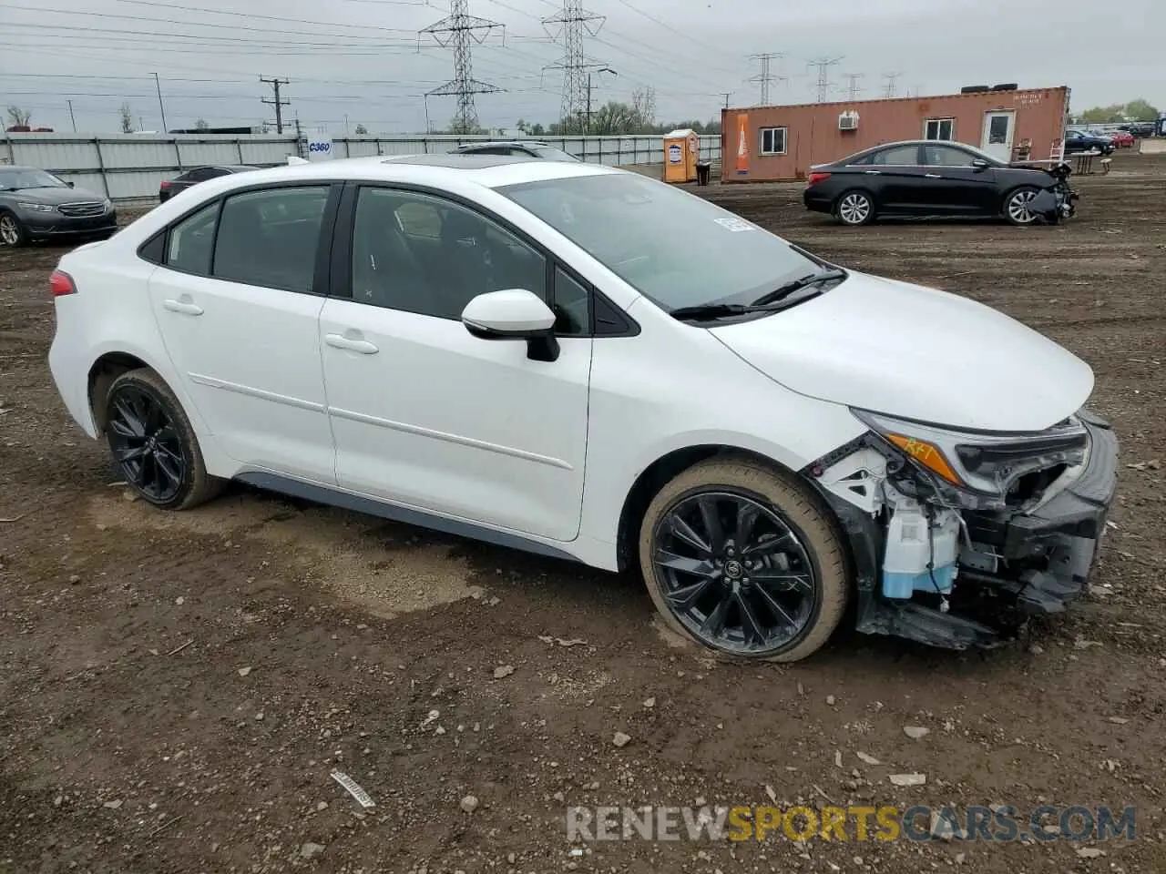 4 fotografías del automóvil dañado JTDBCMFE8P3001061 TOYOTA COROLLA 2023