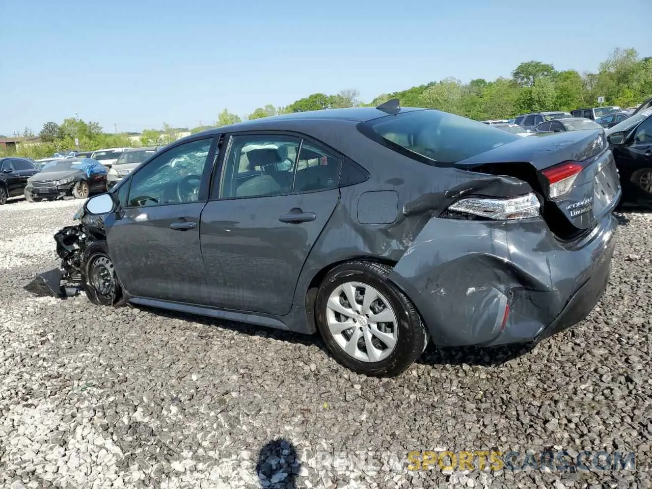2 fotografías del automóvil dañado JTDBCMFE8P3023187 TOYOTA COROLLA 2023