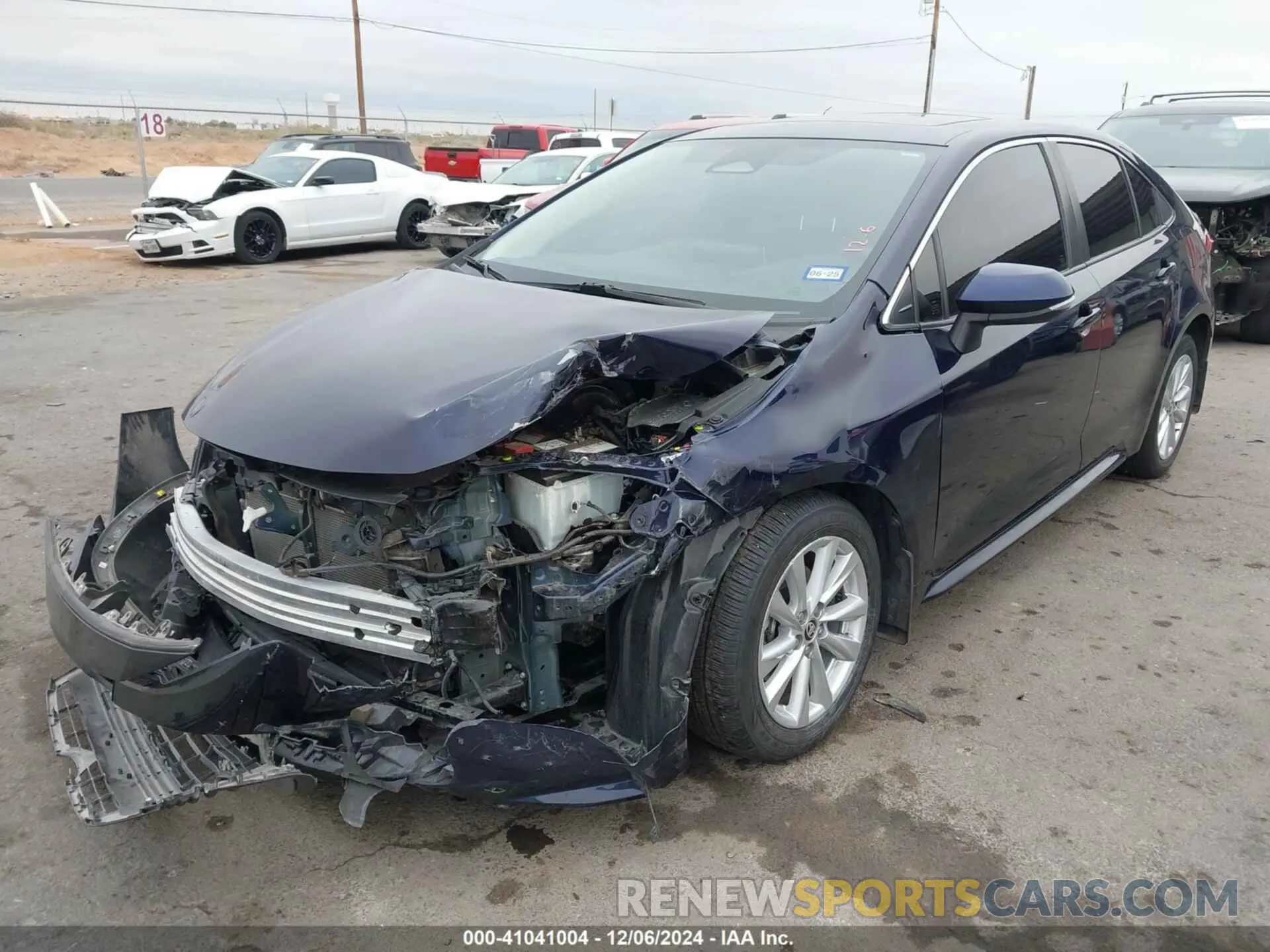 2 fotografías del automóvil dañado JTDBCMFE8PJ003081 TOYOTA COROLLA 2023