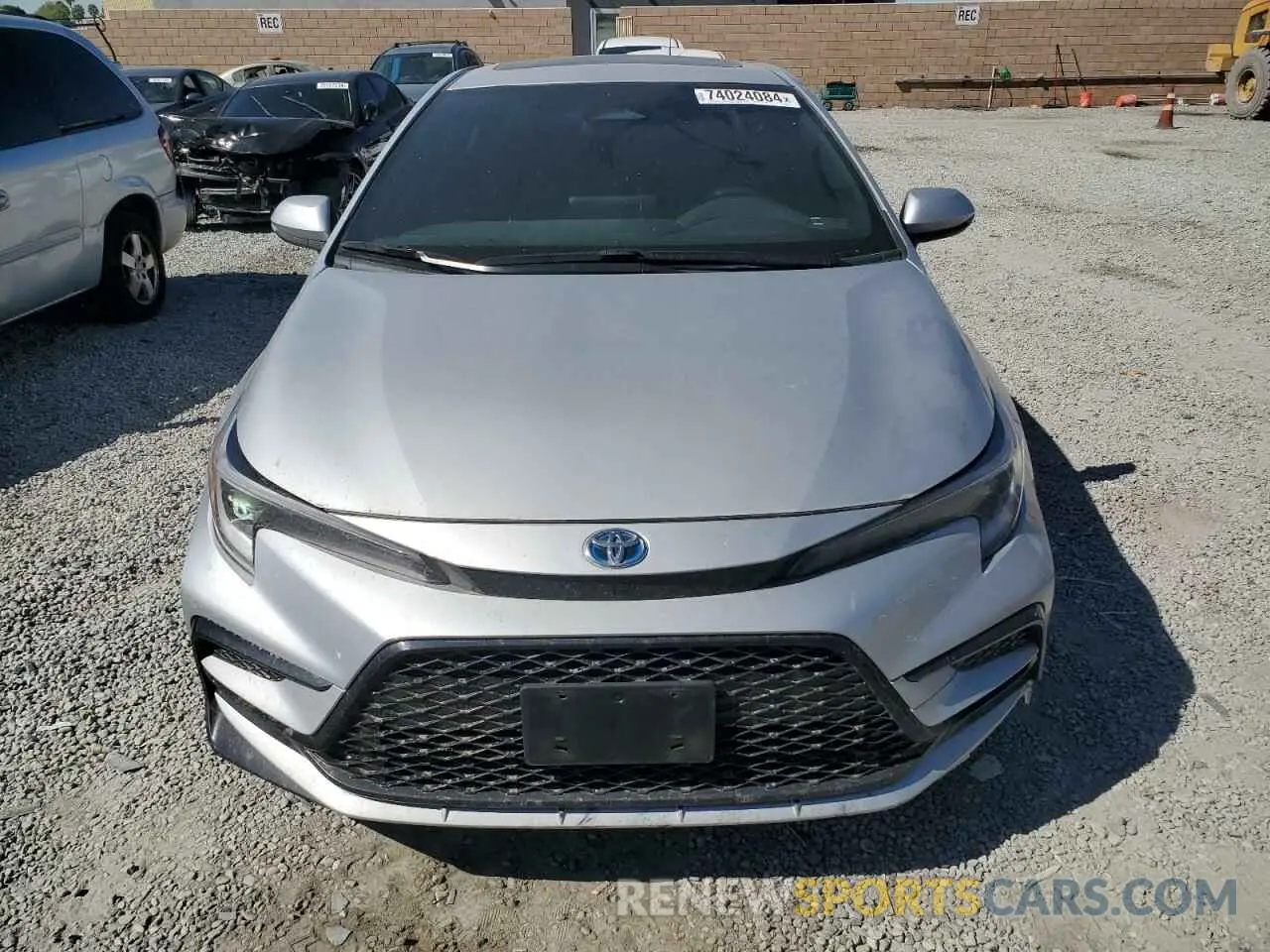 5 fotografías del automóvil dañado JTDBCMFE9P3002882 TOYOTA COROLLA 2023