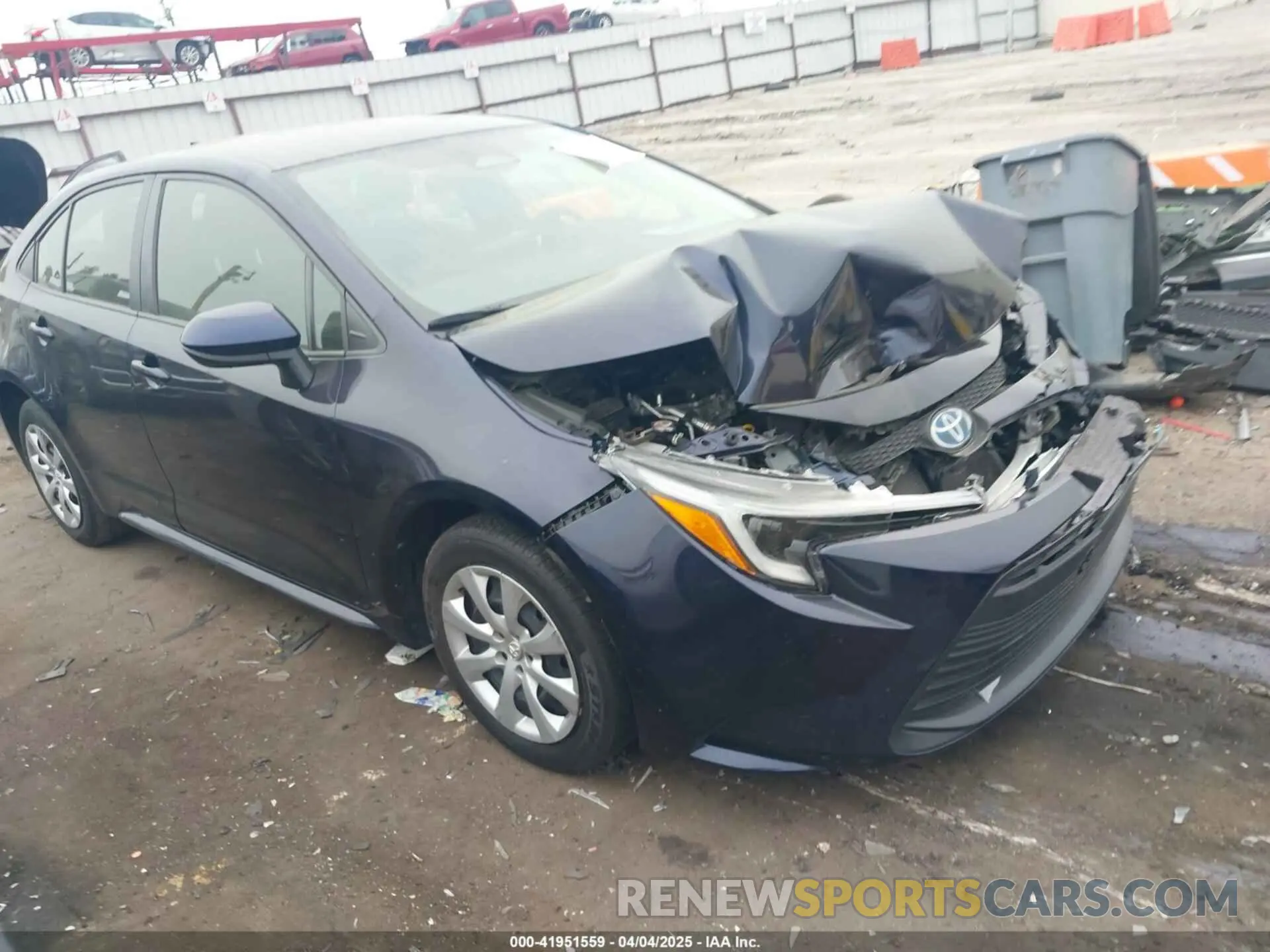 1 fotografías del automóvil dañado JTDBCMFE9PJ003025 TOYOTA COROLLA 2023
