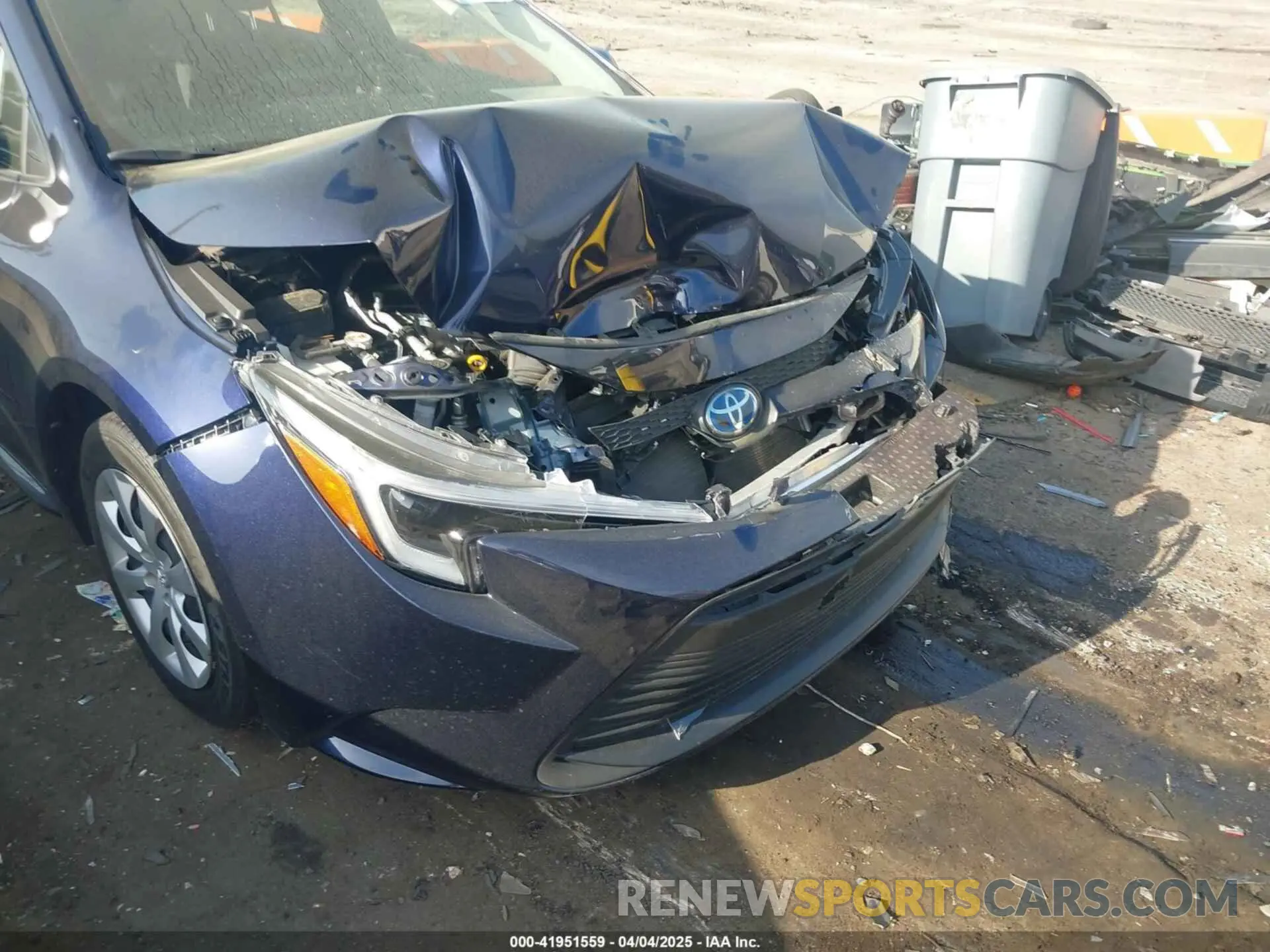 6 fotografías del automóvil dañado JTDBCMFE9PJ003025 TOYOTA COROLLA 2023
