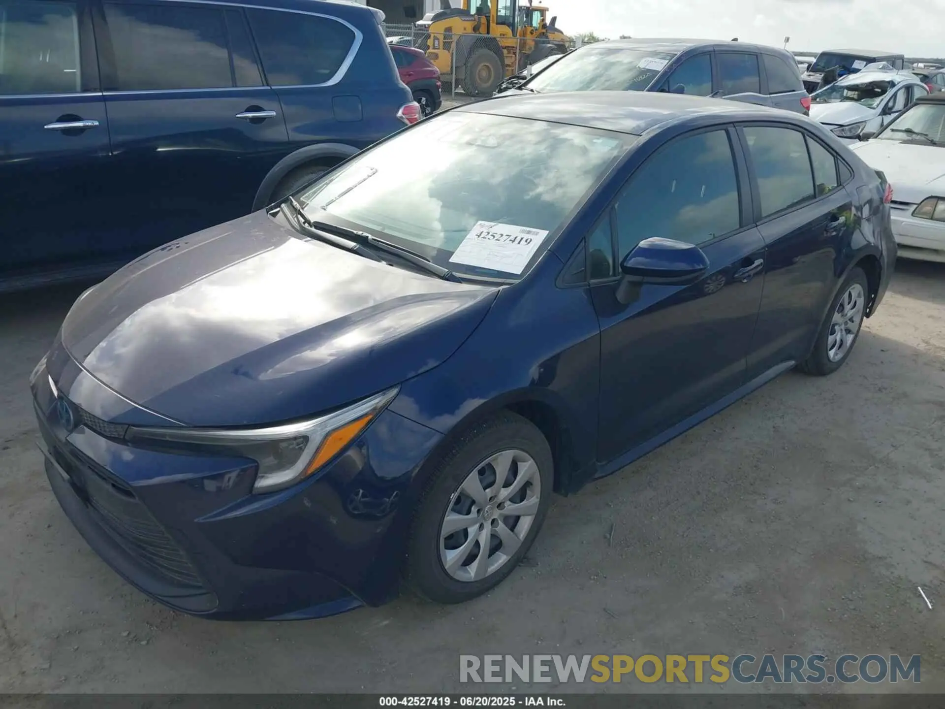 2 fotografías del automóvil dañado JTDBCMFE9PJ013411 TOYOTA COROLLA 2023