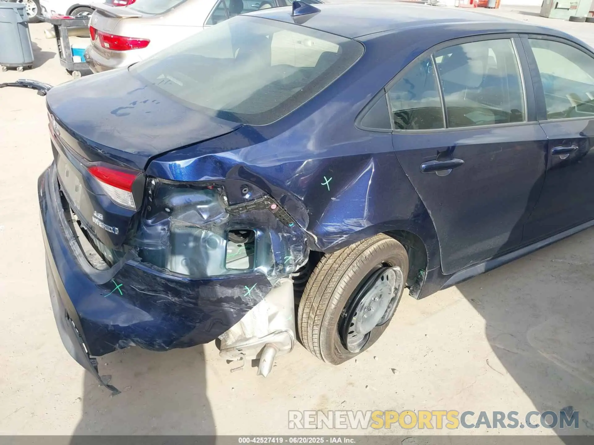 6 fotografías del automóvil dañado JTDBCMFE9PJ013411 TOYOTA COROLLA 2023