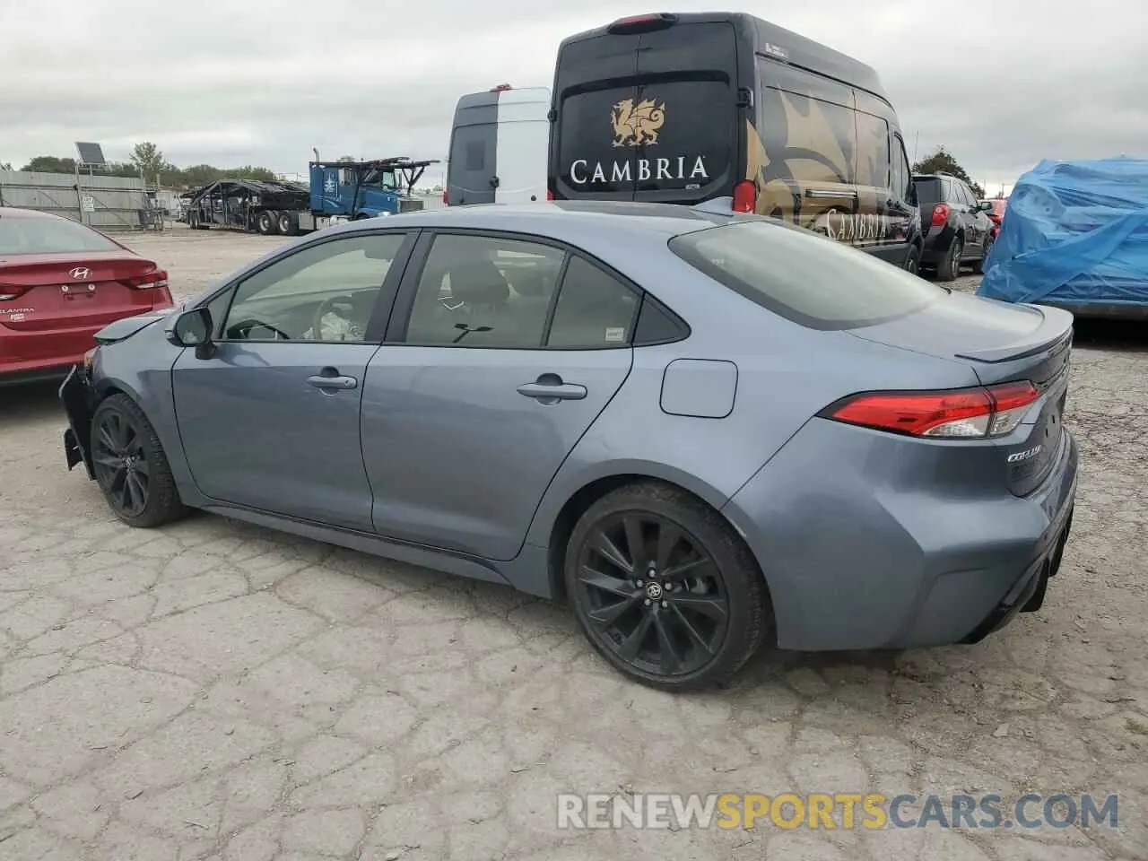2 fotografías del automóvil dañado JTDBCMFE9PJ014395 TOYOTA COROLLA 2023