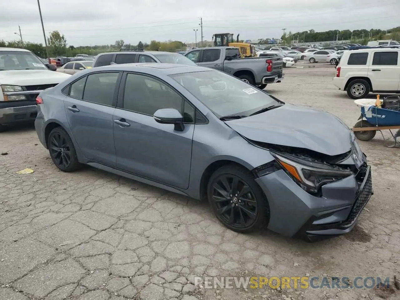 4 fotografías del automóvil dañado JTDBCMFE9PJ014395 TOYOTA COROLLA 2023