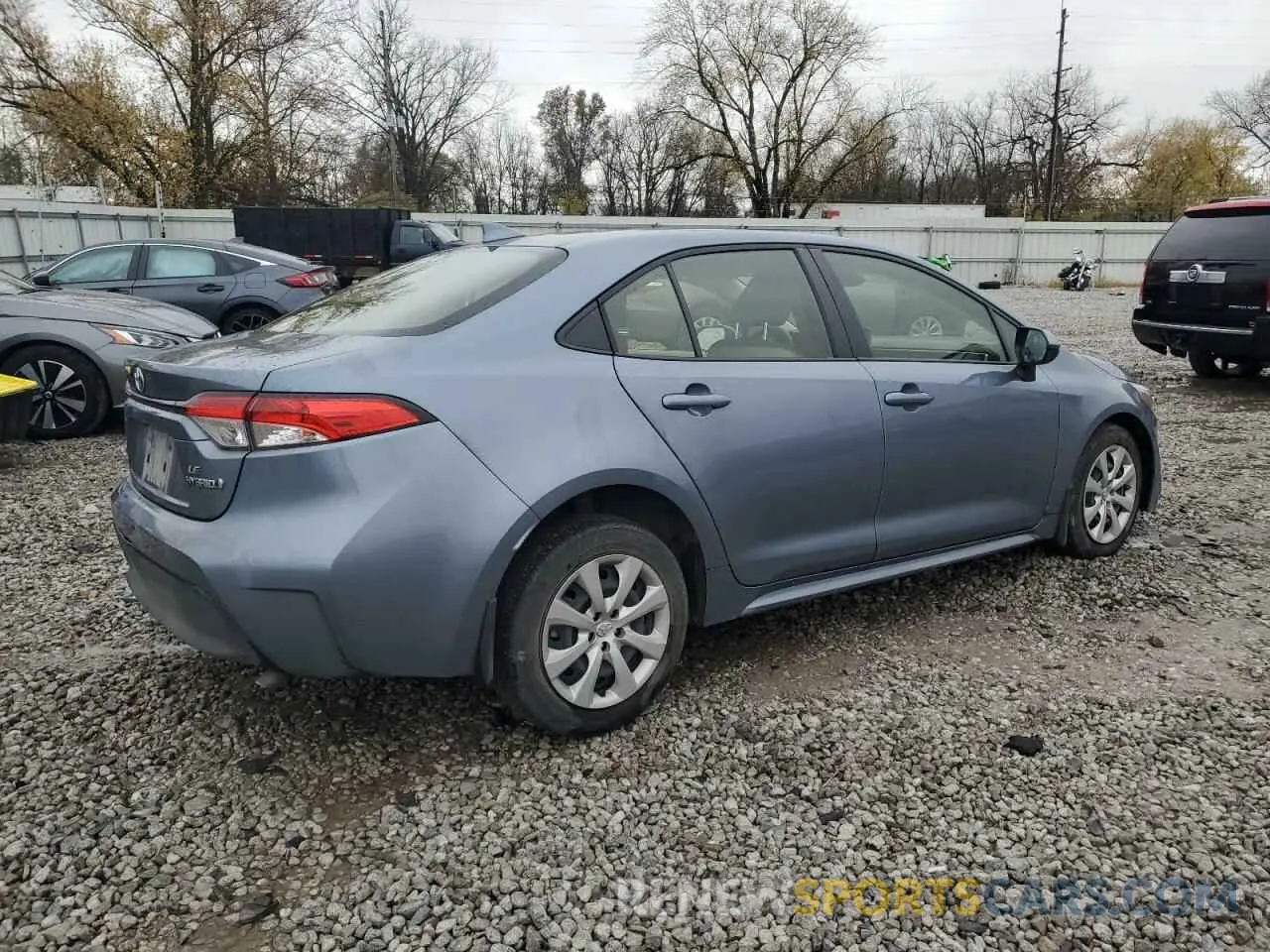 3 fotografías del automóvil dañado JTDBCMFEXP3008903 TOYOTA COROLLA 2023