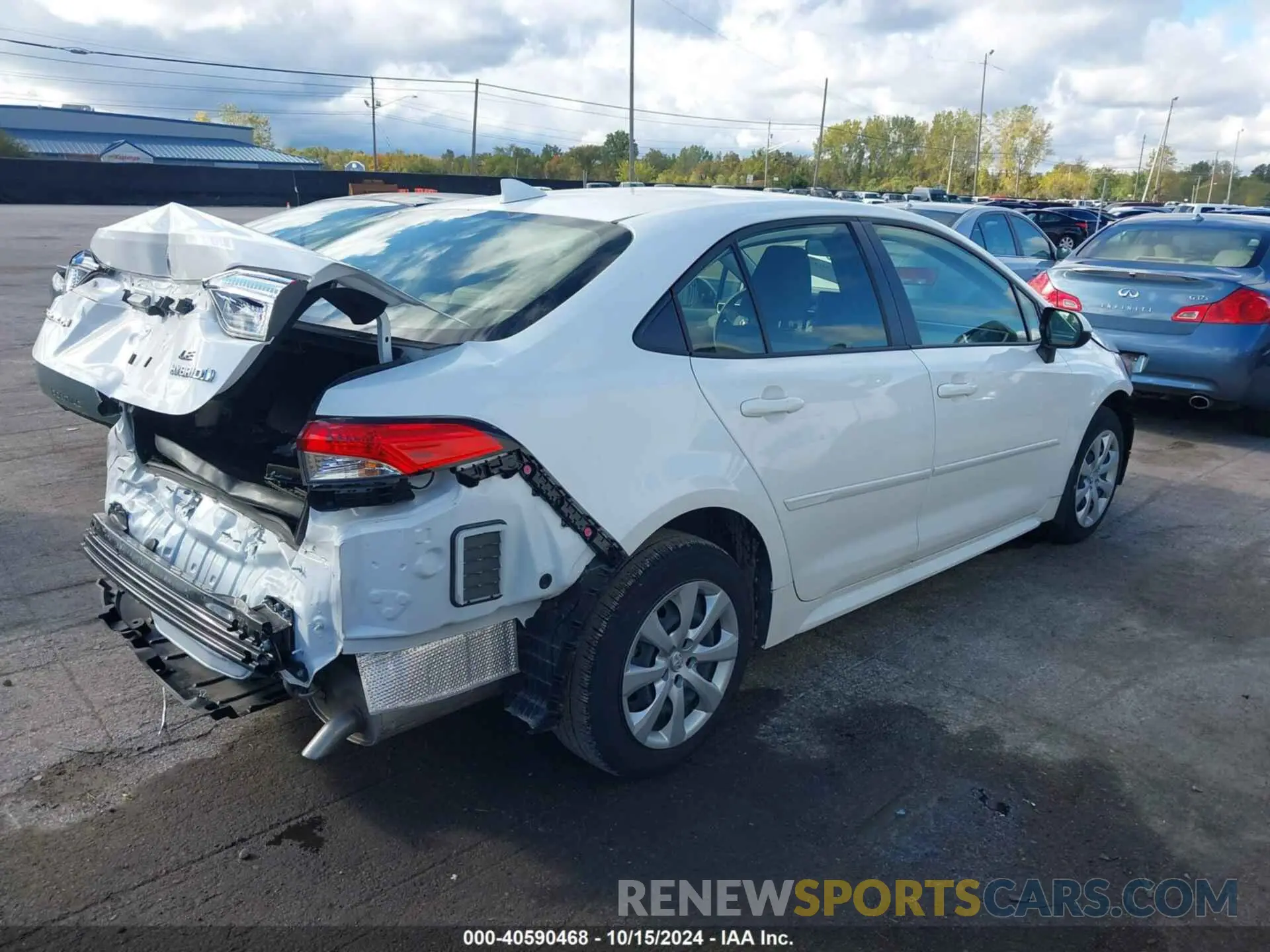 4 fotografías del automóvil dañado JTDBCMFEXP3017214 TOYOTA COROLLA 2023