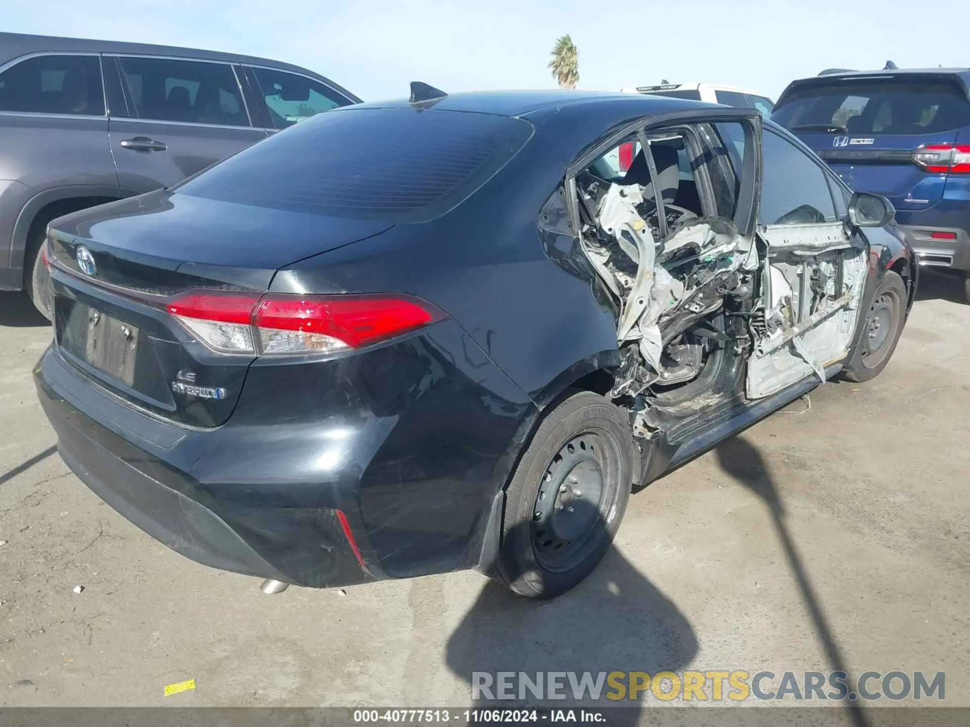4 fotografías del automóvil dañado JTDBCMFEXP3019061 TOYOTA COROLLA 2023