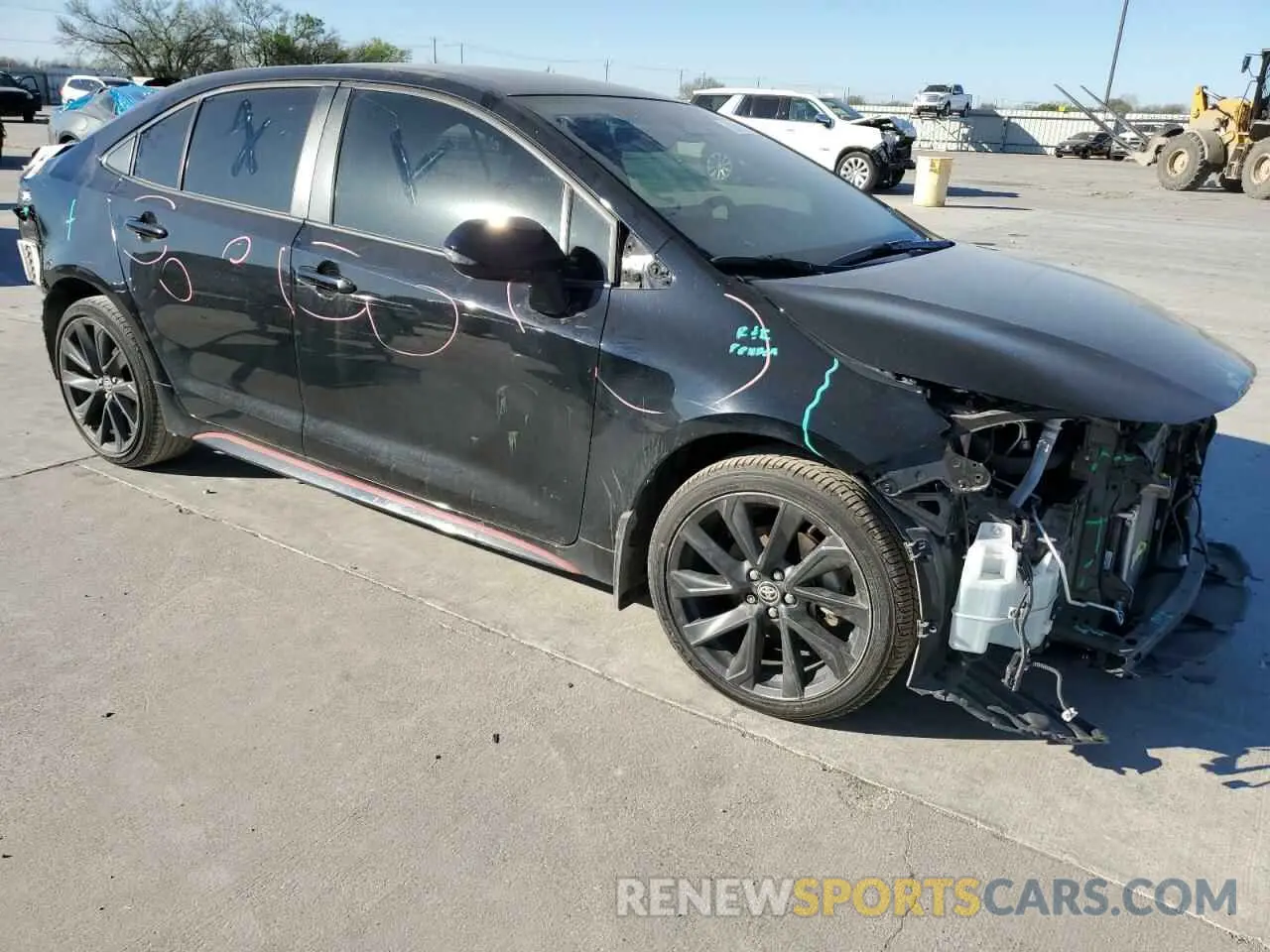 4 fotografías del automóvil dañado JTDBCMFEXP3019481 TOYOTA COROLLA 2023