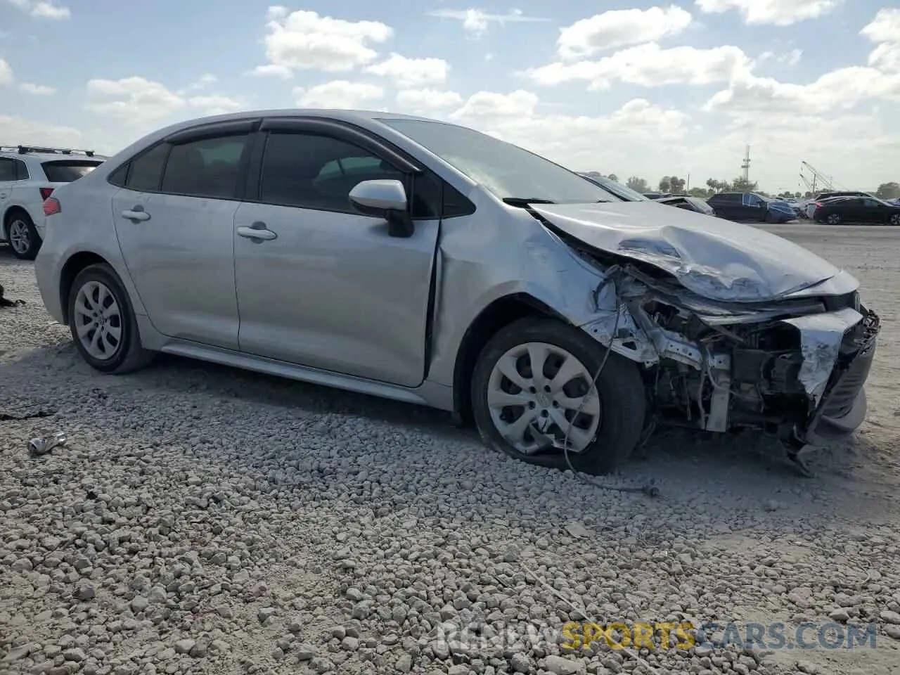 4 fotografías del automóvil dañado JTDBCMFEXP3021036 TOYOTA COROLLA 2023