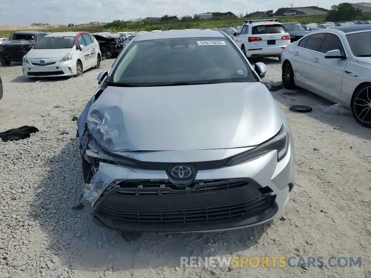 5 fotografías del automóvil dañado JTDBCMFEXP3021036 TOYOTA COROLLA 2023