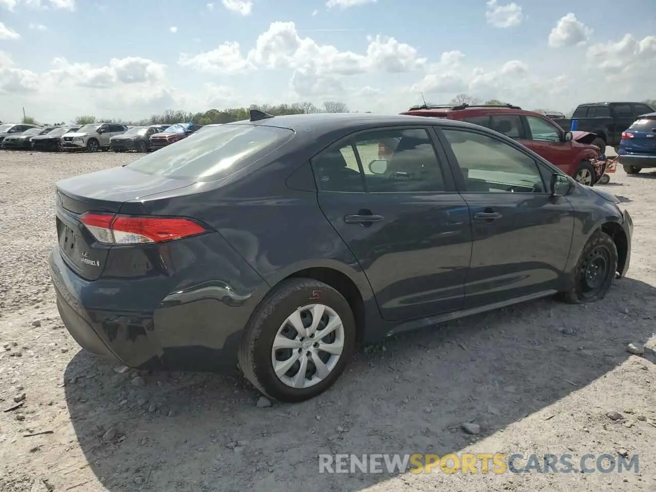 3 fotografías del automóvil dañado JTDBCMFEXP3021490 TOYOTA COROLLA 2023