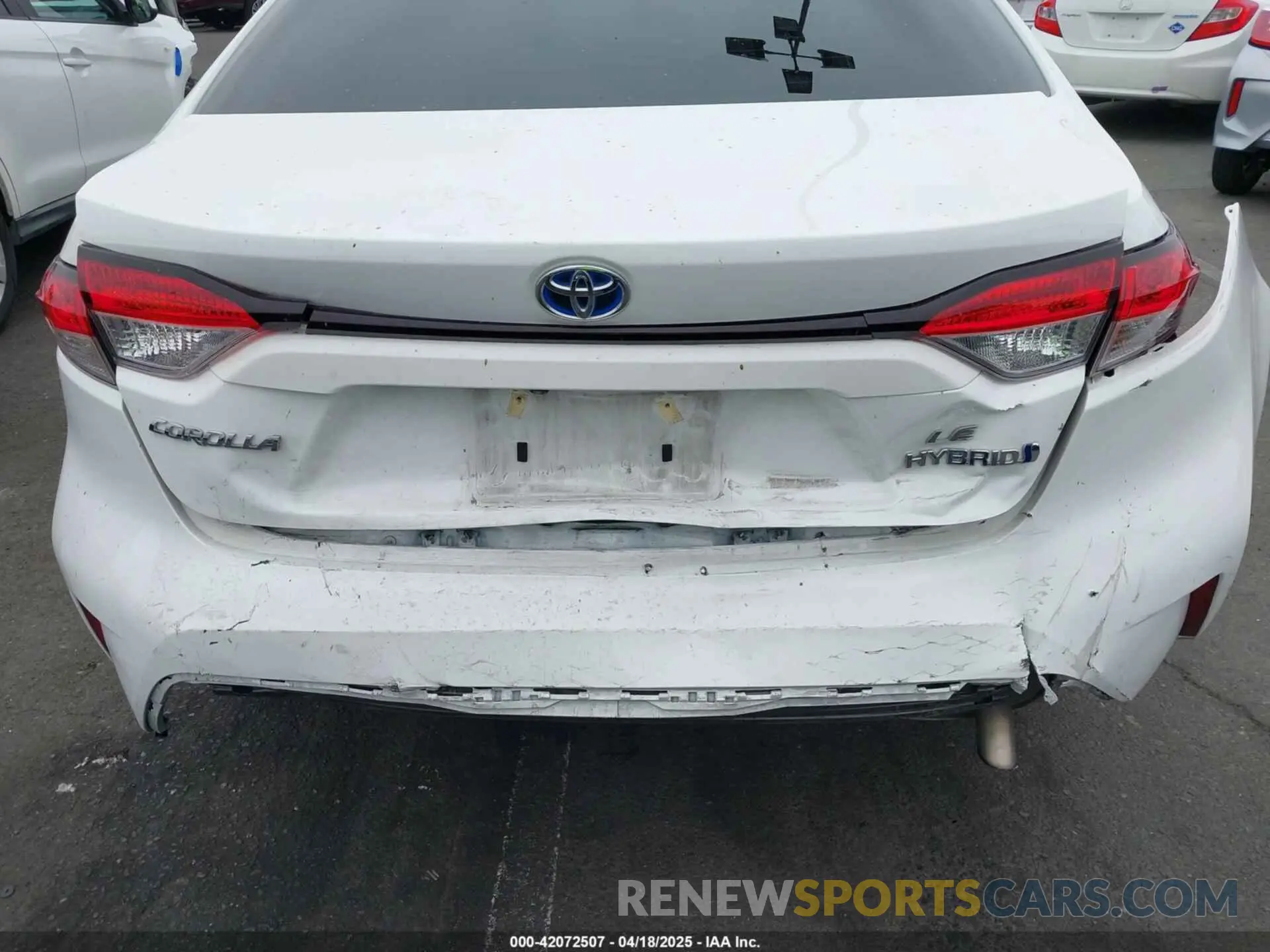 6 fotografías del automóvil dañado JTDBCMFEXP3026639 TOYOTA COROLLA 2023