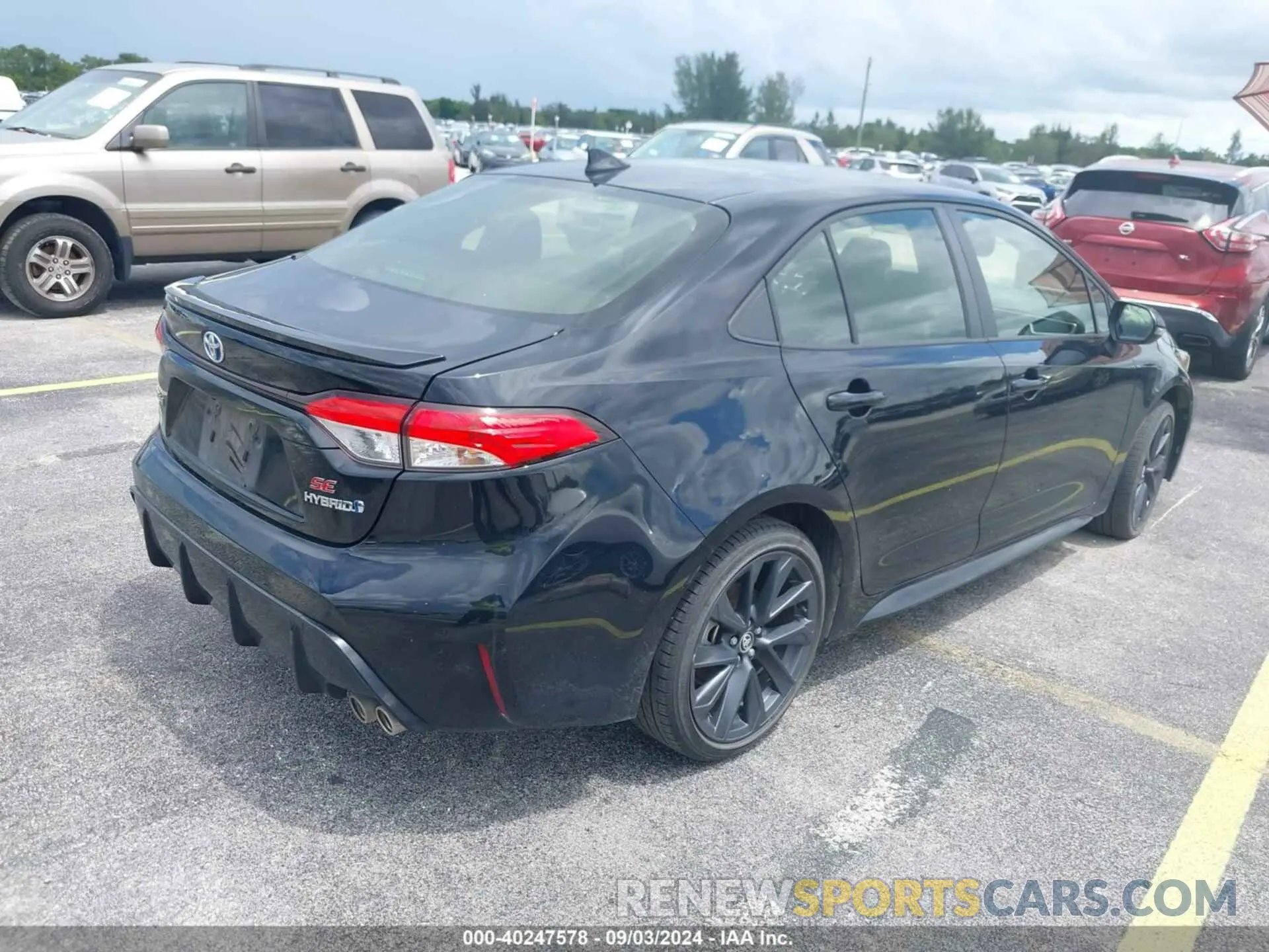 4 fotografías del automóvil dañado JTDBCMFEXPJ003437 TOYOTA COROLLA 2023