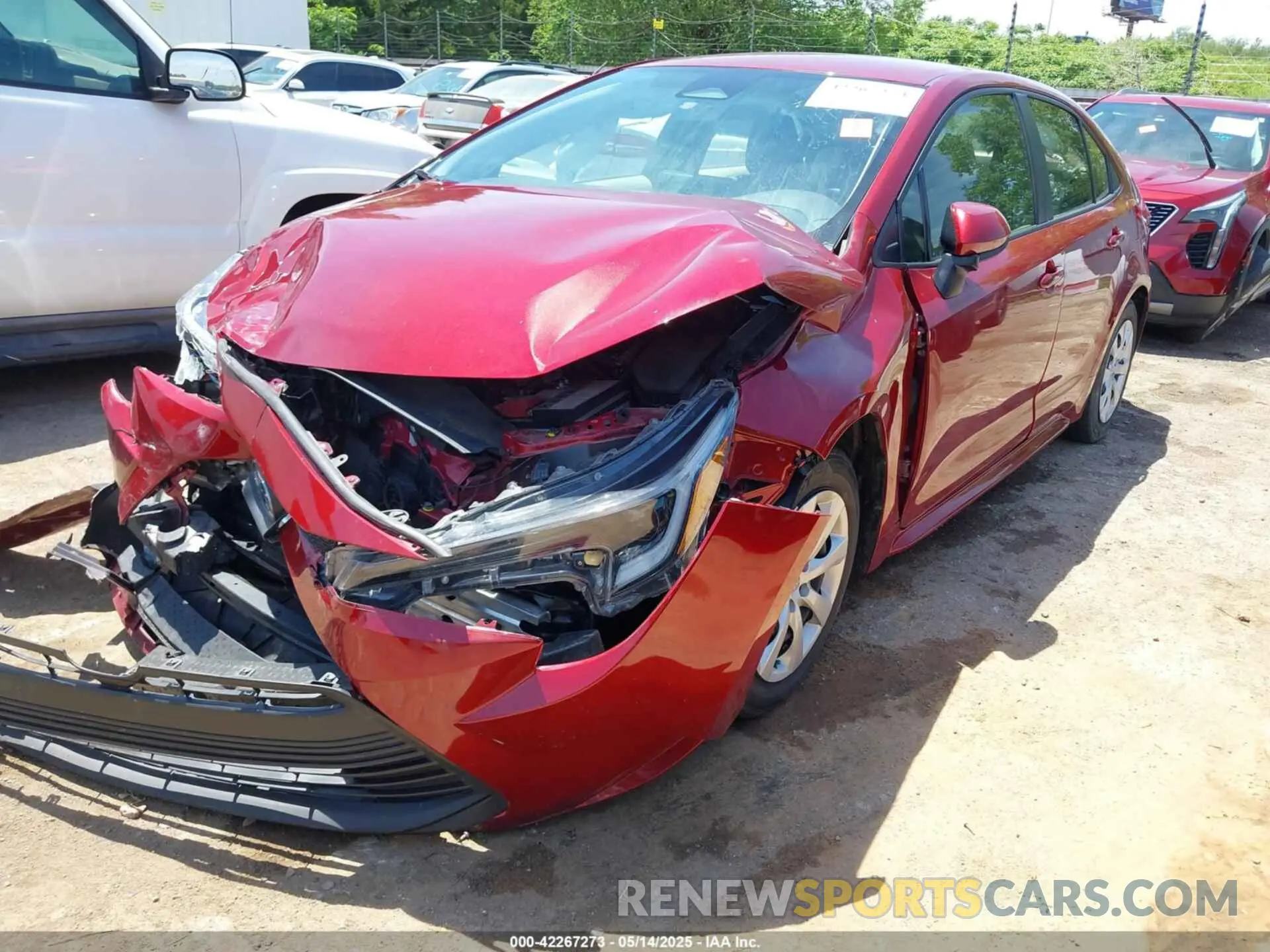 2 fotografías del automóvil dañado JTDBCMFEXPJ009304 TOYOTA COROLLA 2023