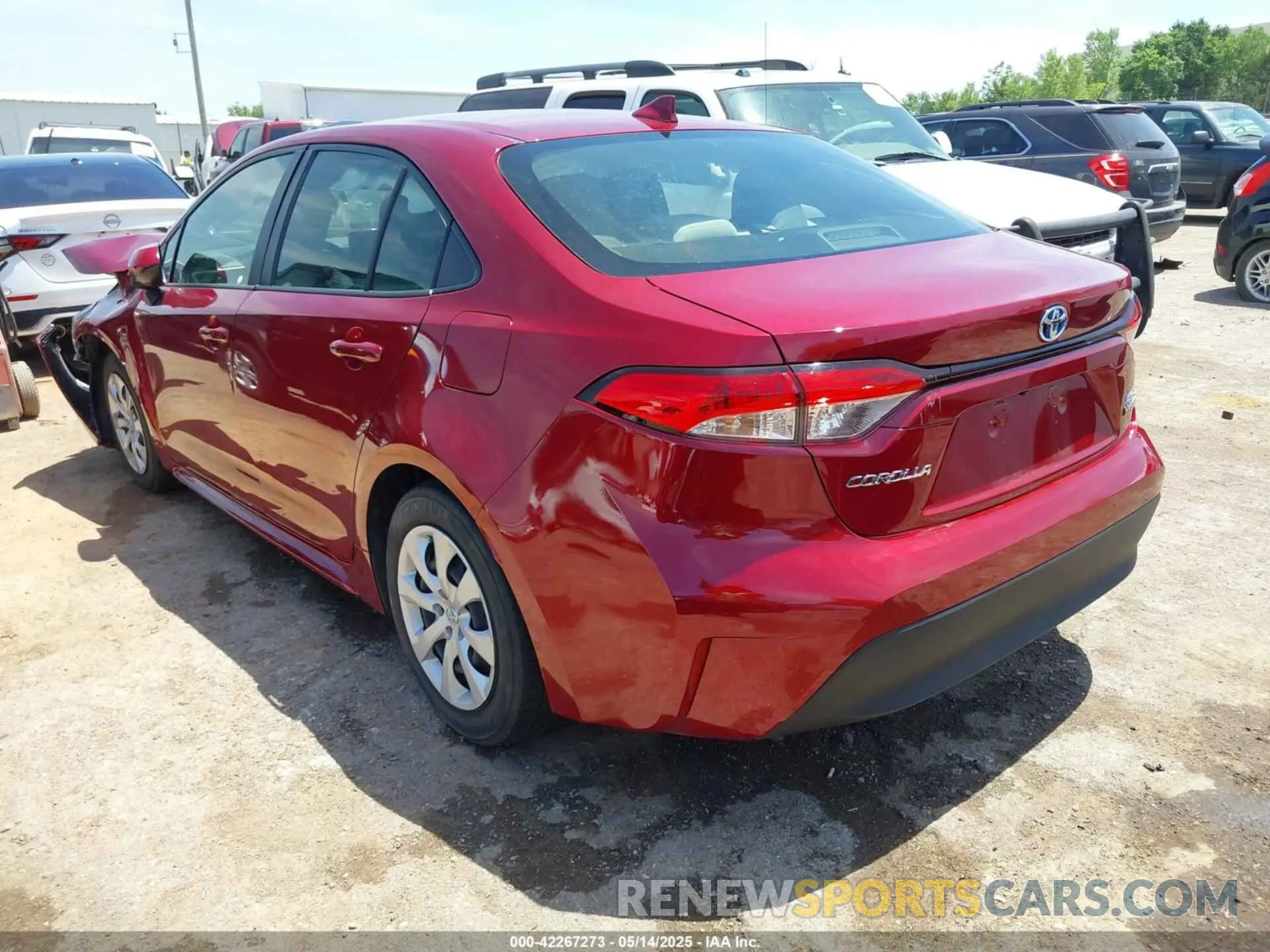 3 fotografías del automóvil dañado JTDBCMFEXPJ009304 TOYOTA COROLLA 2023