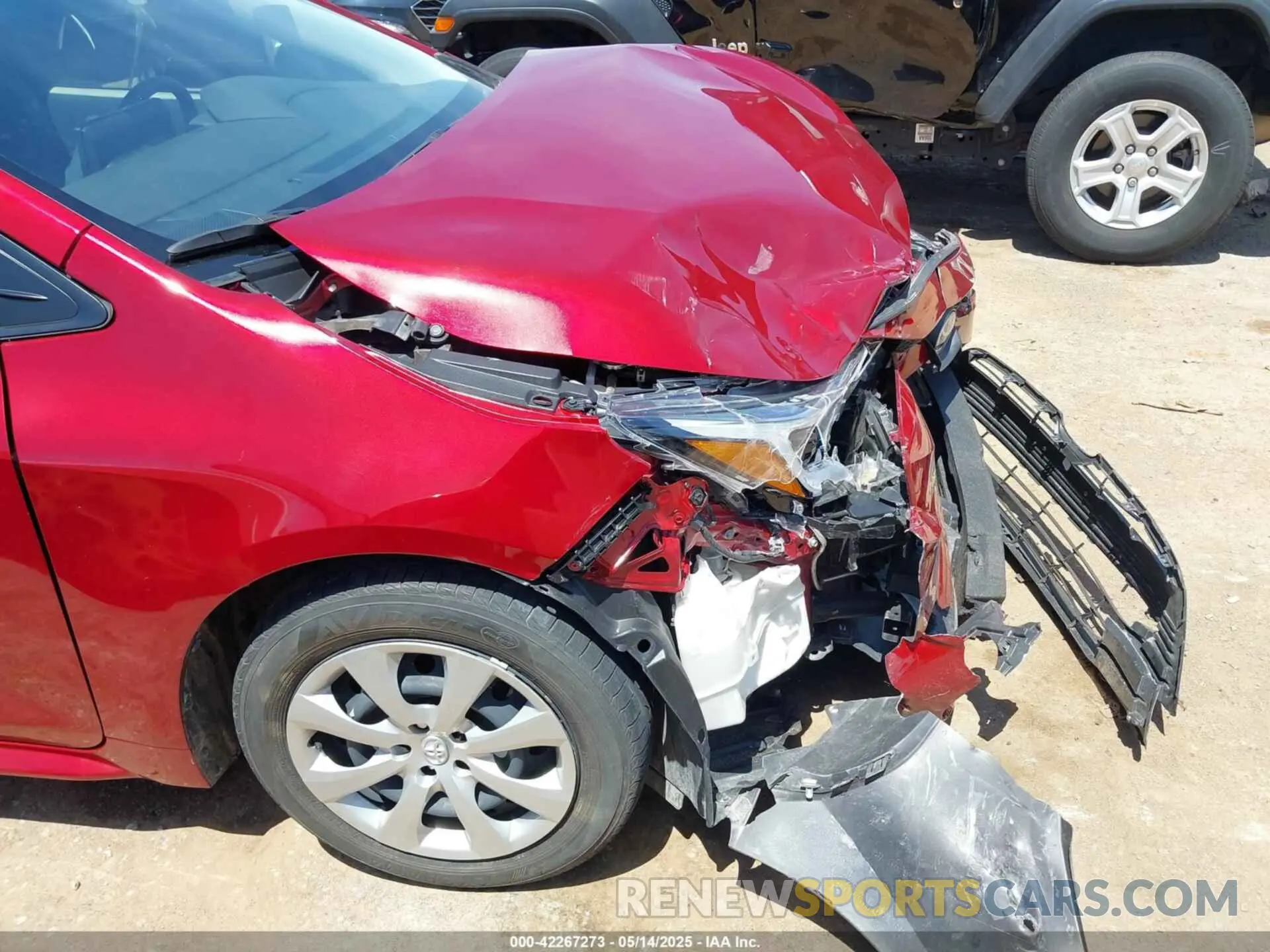 6 fotografías del automóvil dañado JTDBCMFEXPJ009304 TOYOTA COROLLA 2023