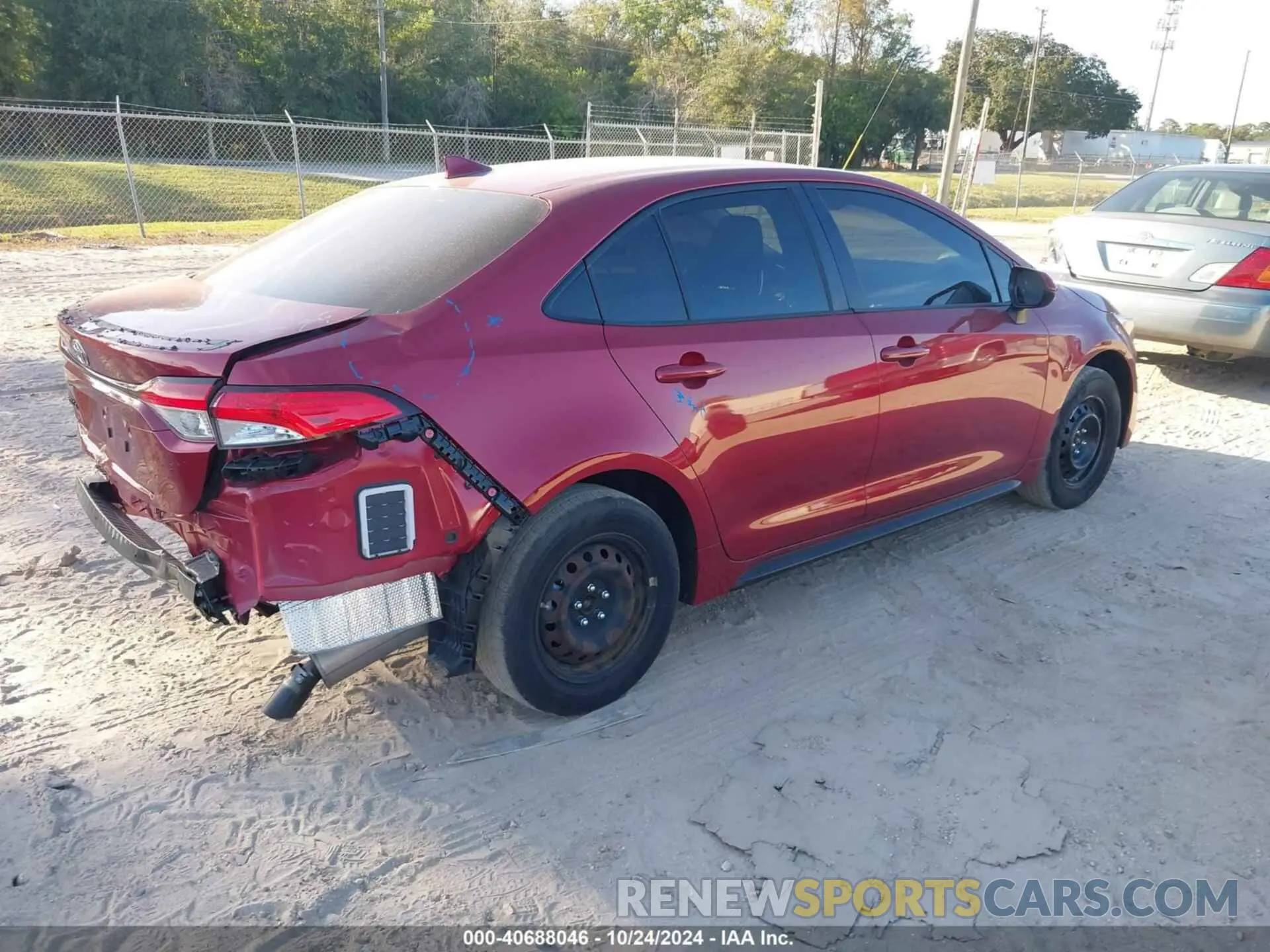 4 fotografías del automóvil dañado JTDBCMFEXPJ011067 TOYOTA COROLLA 2023