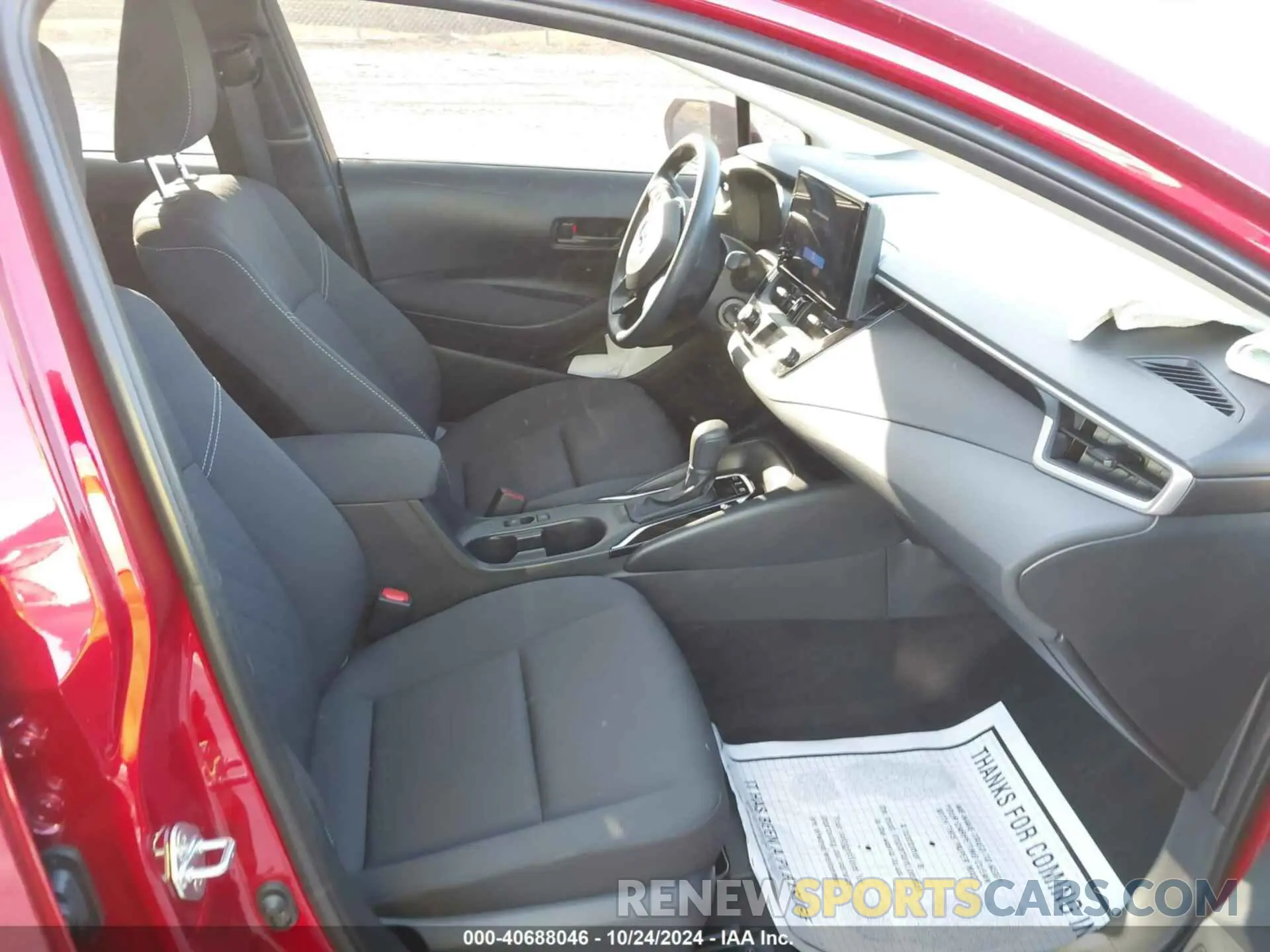 5 fotografías del automóvil dañado JTDBCMFEXPJ011067 TOYOTA COROLLA 2023