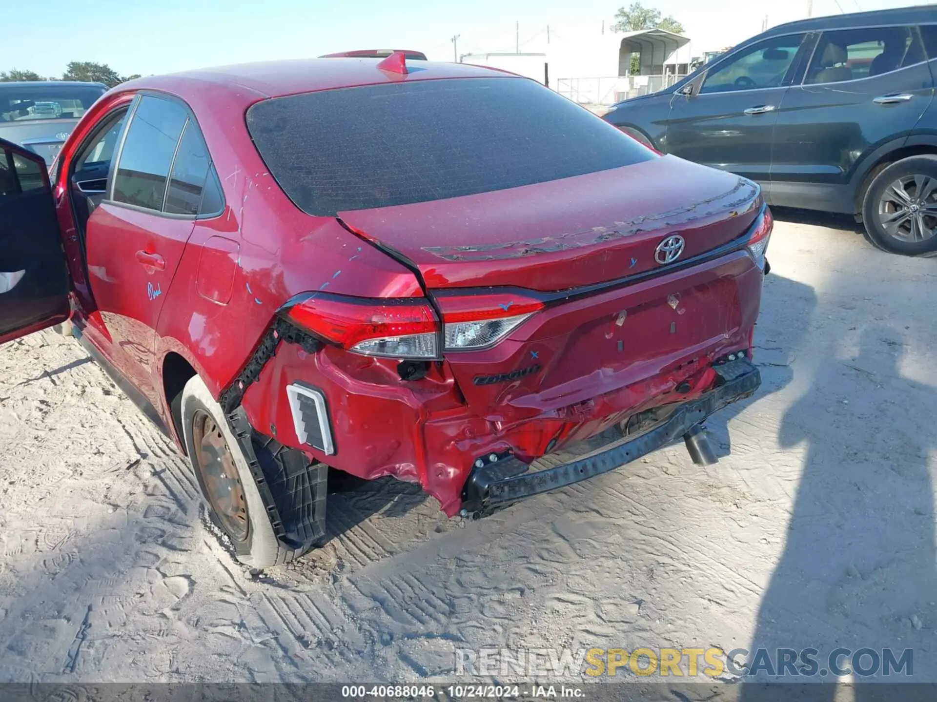 6 fotografías del automóvil dañado JTDBCMFEXPJ011067 TOYOTA COROLLA 2023