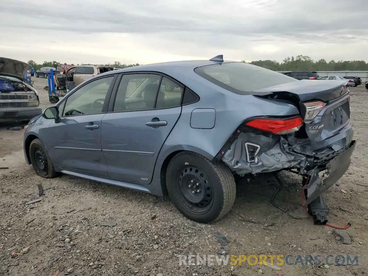 2 fotografías del automóvil dañado JTDBDMHE0P3001601 TOYOTA COROLLA 2023