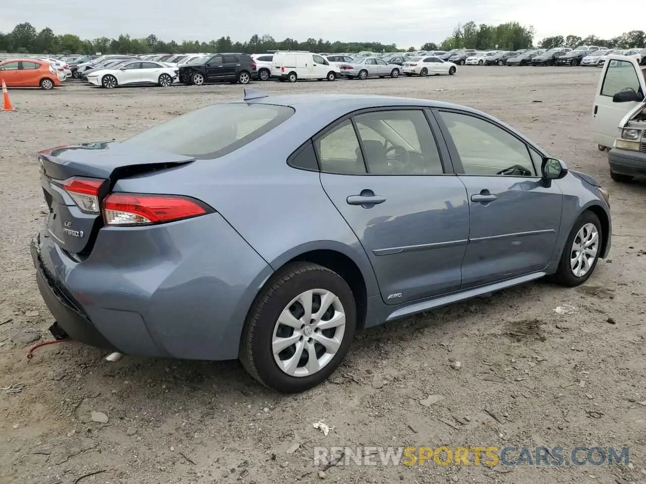 3 fotografías del automóvil dañado JTDBDMHE0P3001601 TOYOTA COROLLA 2023