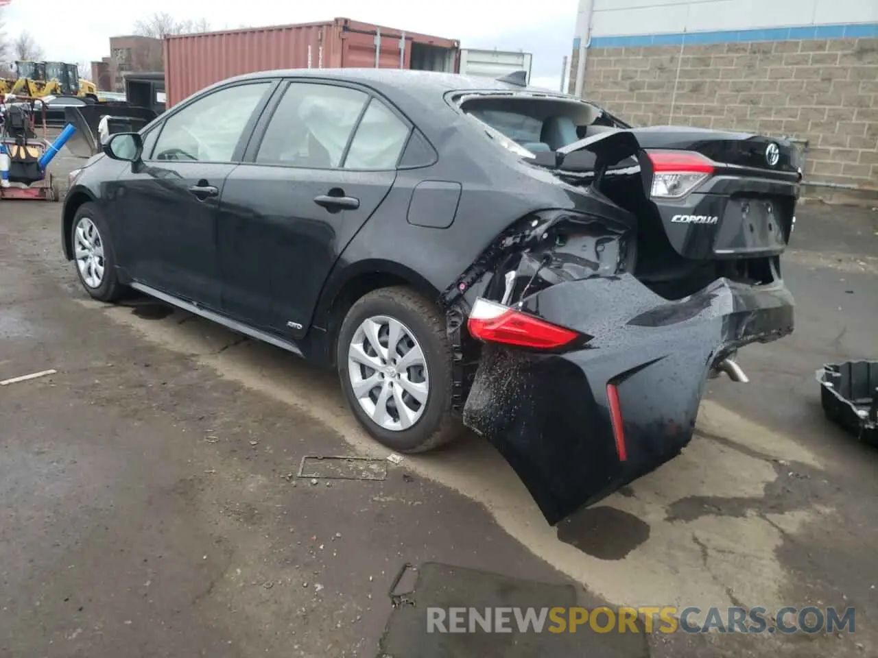 2 fotografías del automóvil dañado JTDBDMHE2P3002183 TOYOTA COROLLA 2023