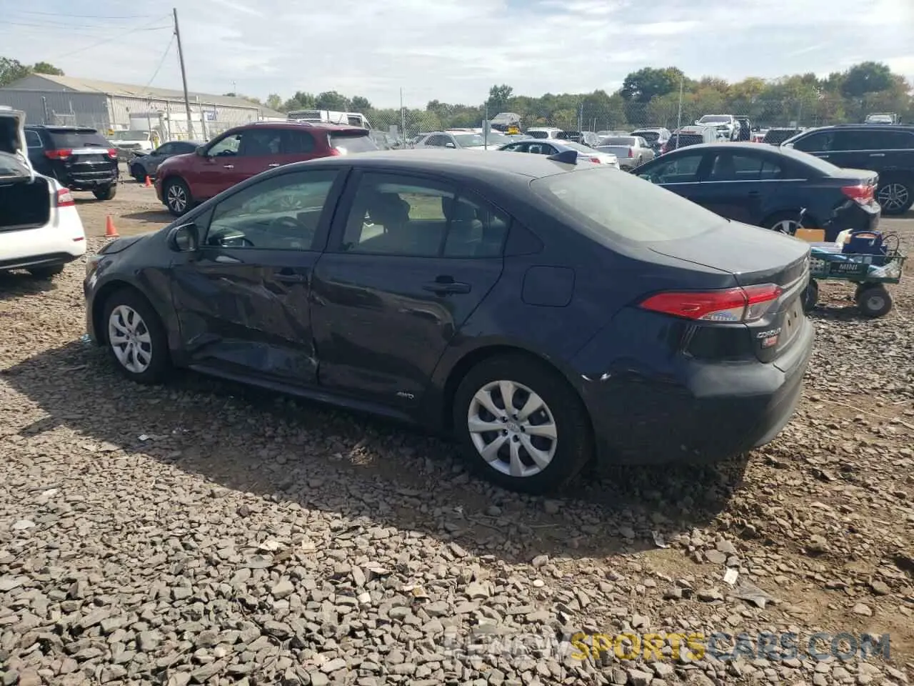 2 fotografías del automóvil dañado JTDBDMHE2P3006332 TOYOTA COROLLA 2023