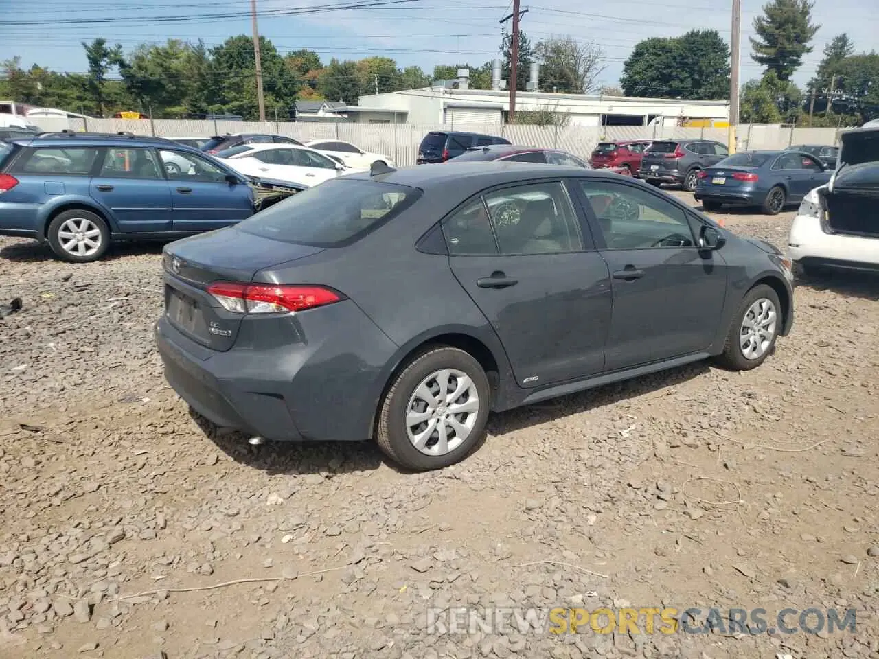 3 fotografías del automóvil dañado JTDBDMHE2P3006332 TOYOTA COROLLA 2023