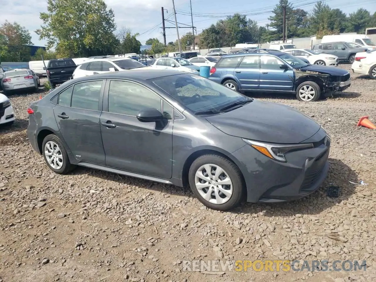 4 fotografías del automóvil dañado JTDBDMHE2P3006332 TOYOTA COROLLA 2023